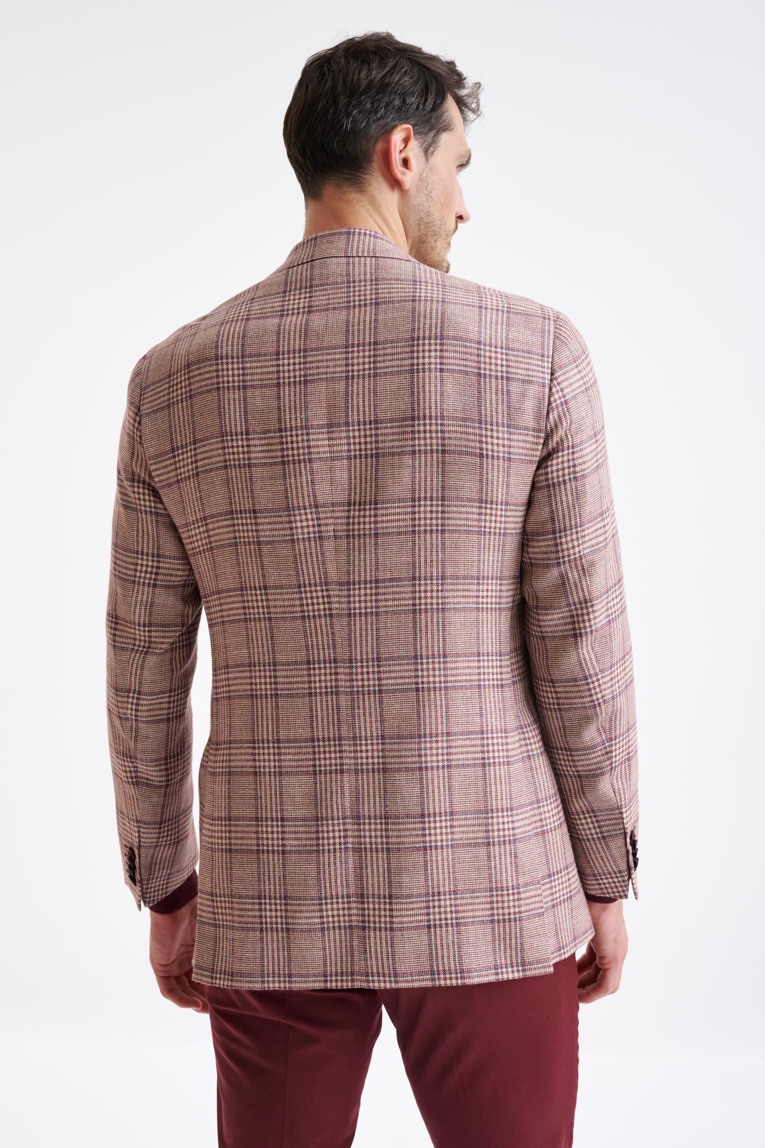 Raspberry Wool & Silk Kensington Jacket Amalfi Trend — detail 7