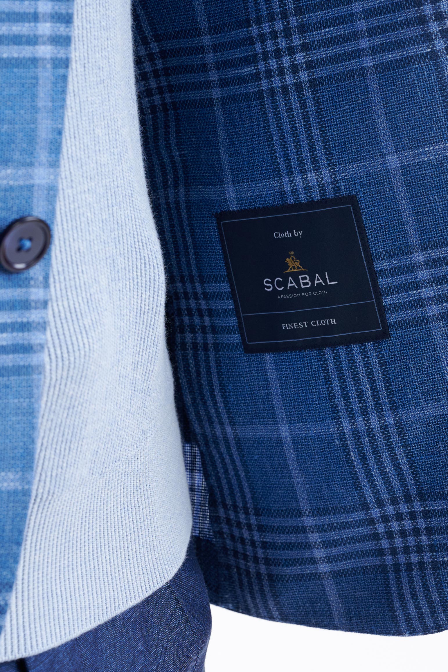 Blue Linen & Wool Soho Jacket Amalfi Trend — detail 5