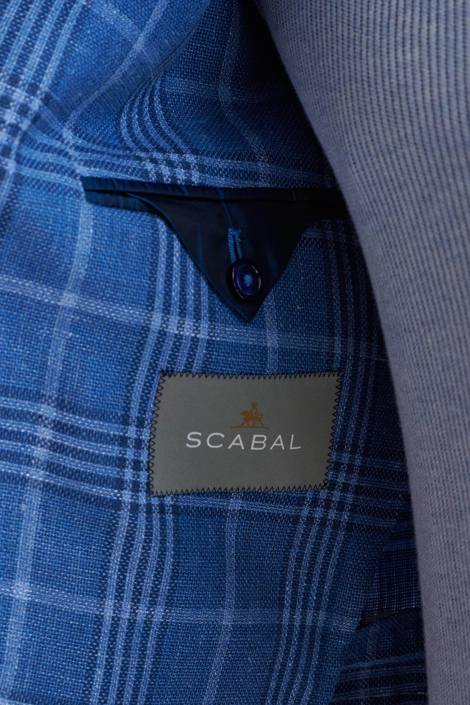 Blue Linen & Wool Soho Jacket Amalfi Trend — detail 6
