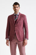 Raspberry Wool & Silk Kenton Jacket Amalfi Trend