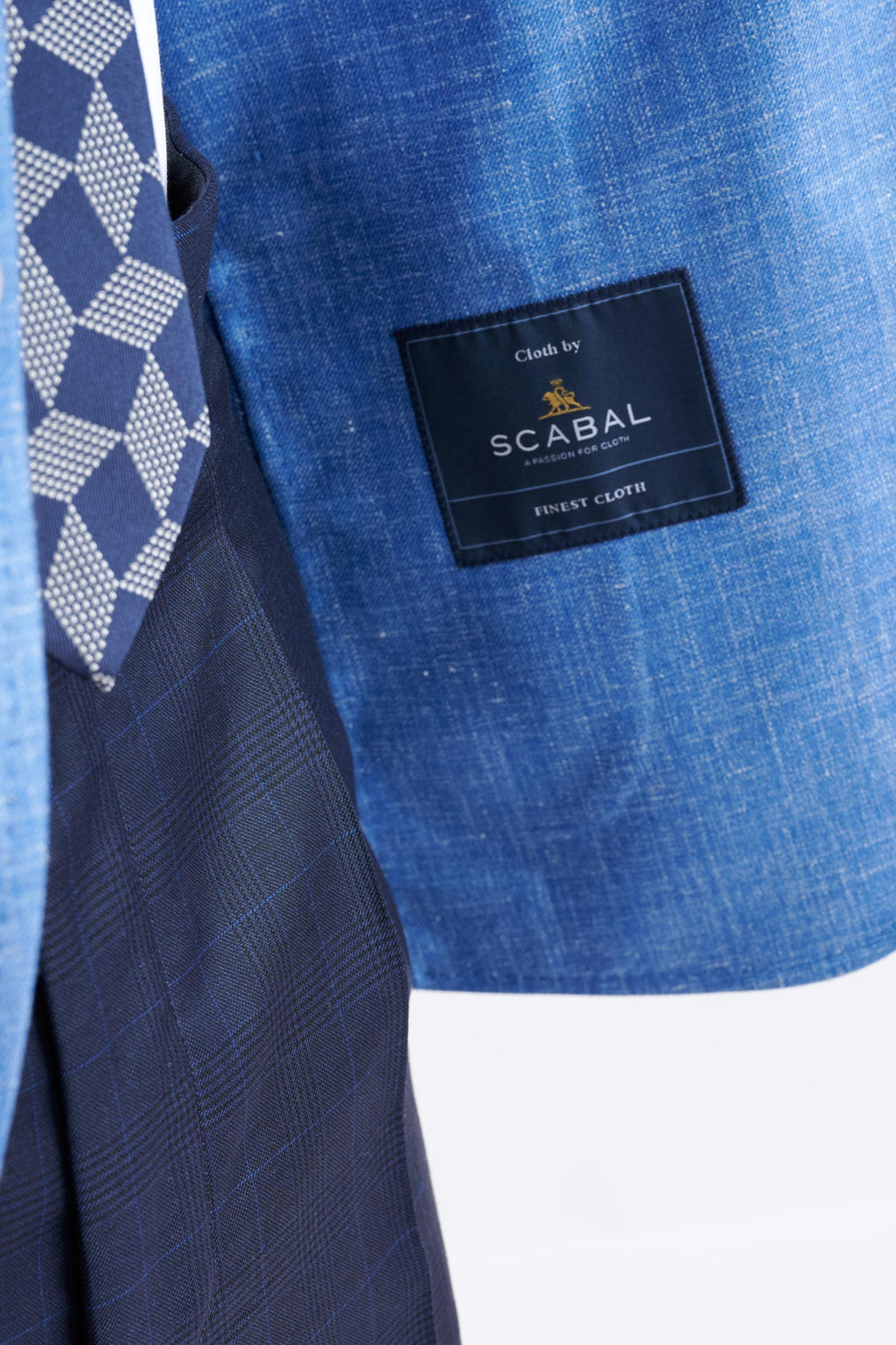 Light Blue Wool & Silk Soho Jacket Amalfi Trend — detail 2