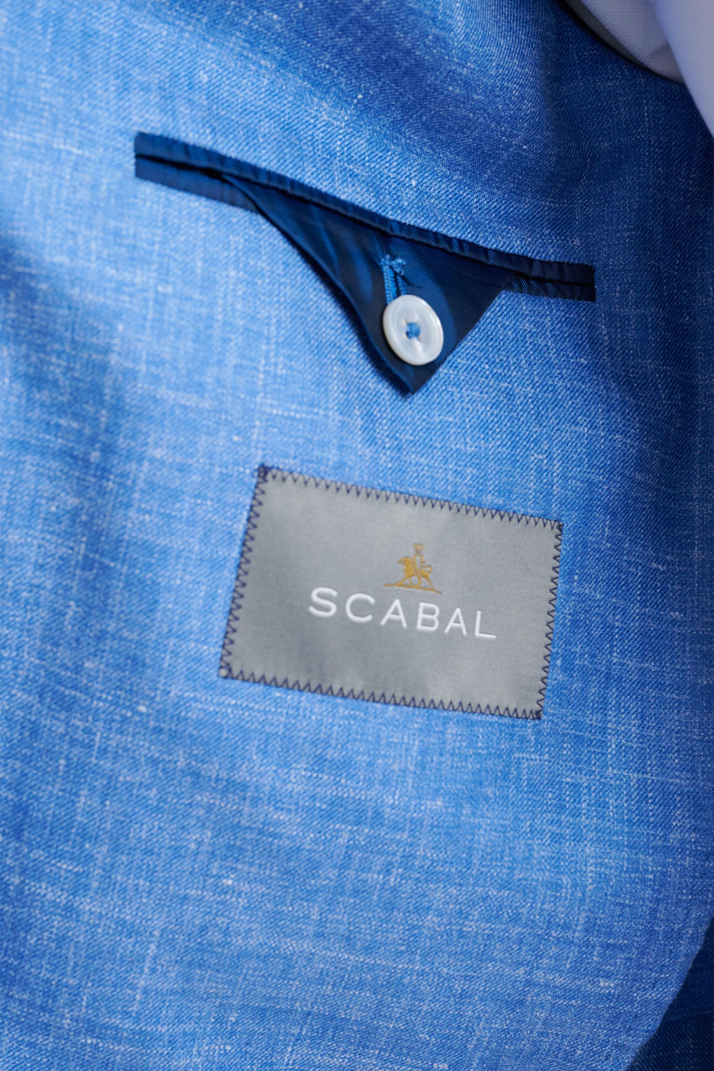 Light Blue Wool & Silk Soho Jacket Amalfi Trend — detail 3