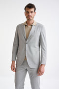 Light Grey Wool & Cotton Kenton Jacket Lifestyle