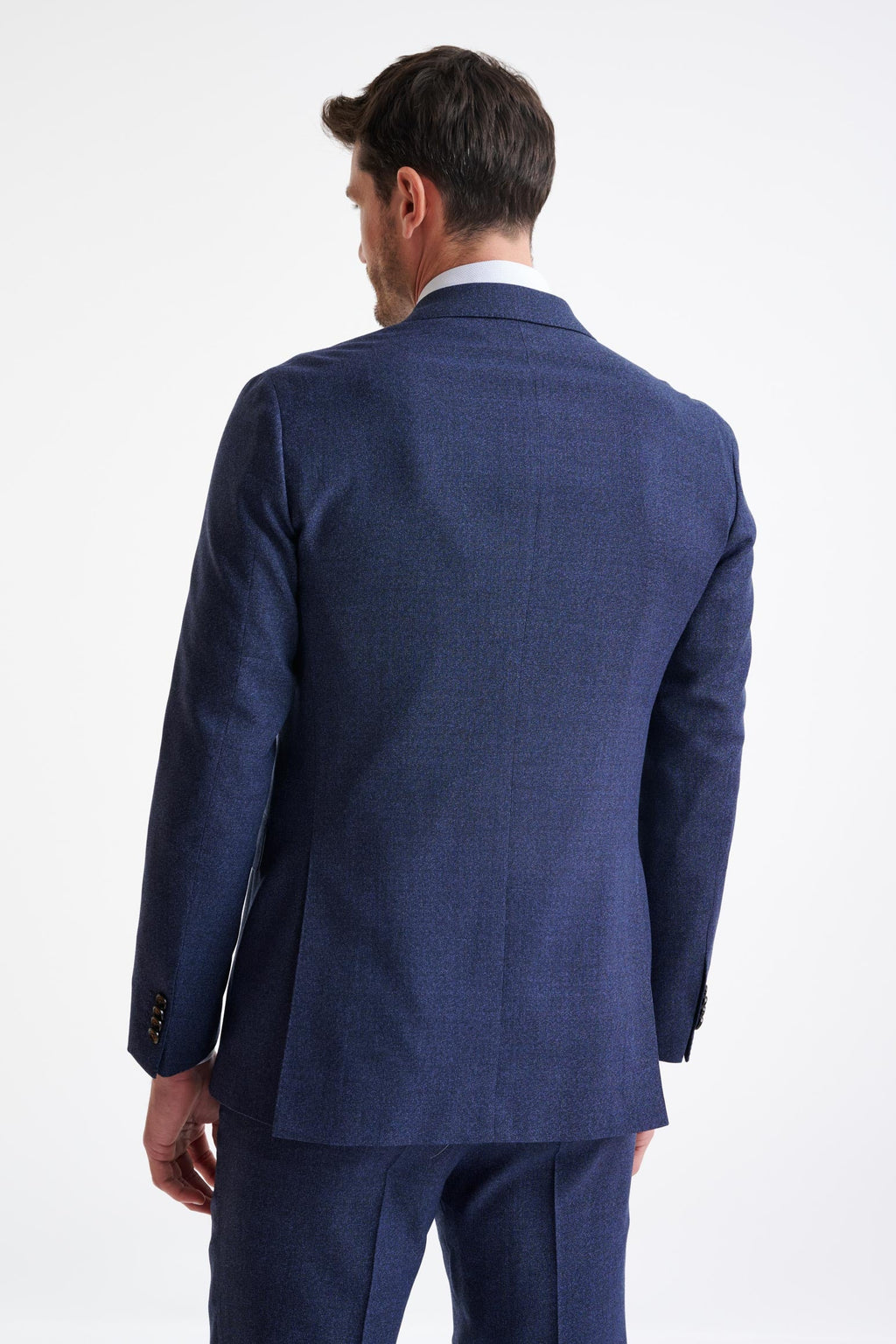 Dark Blue 100% Wool Kenton Jacket Lifestyle — detail 6