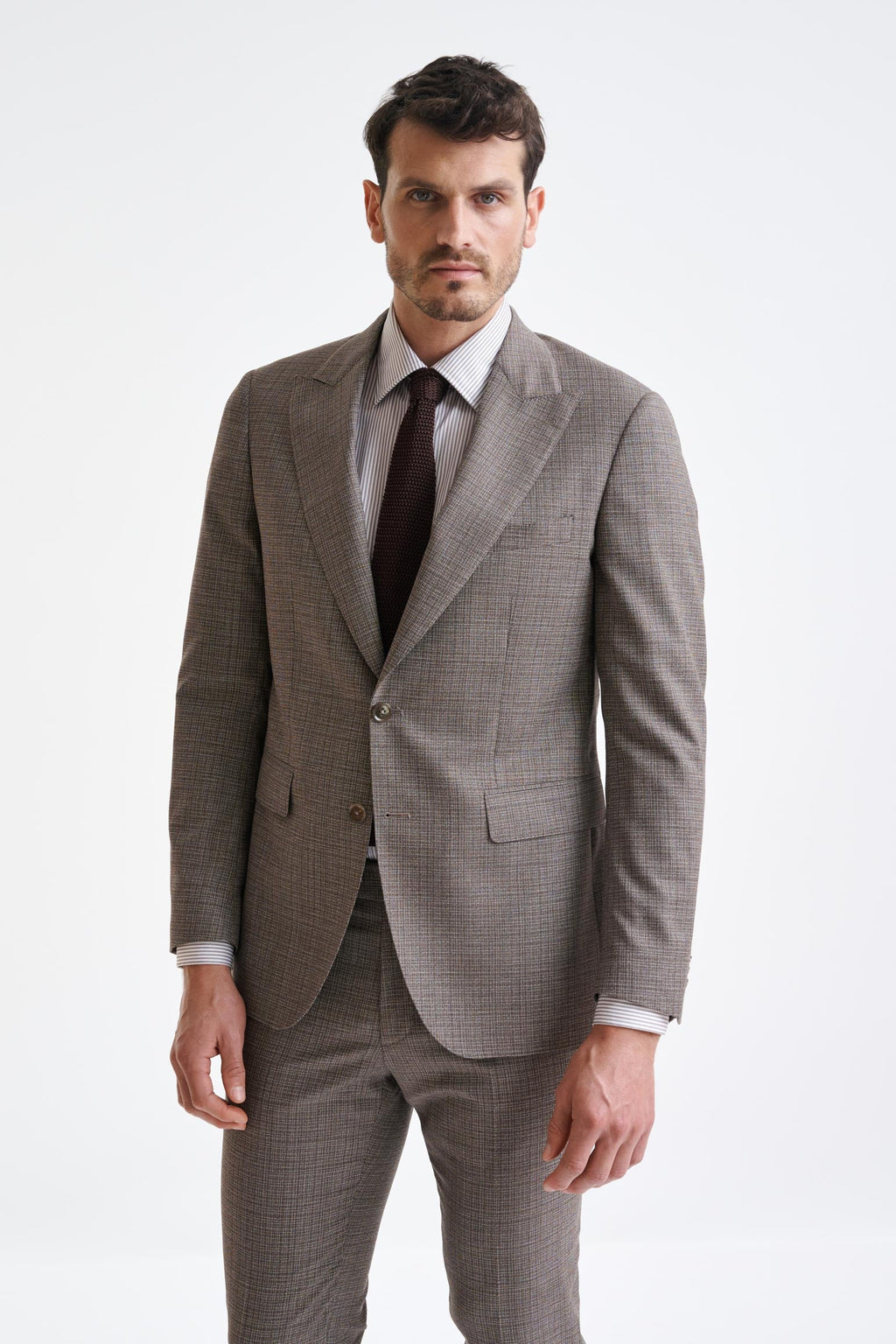 Brown Wool Super 100's Soho Jacket Lifestyle