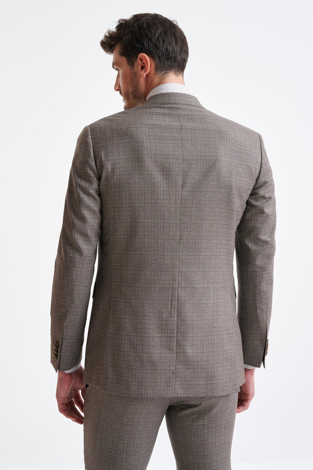 Brown Wool Super 100's Soho Jacket Lifestyle — detail 7