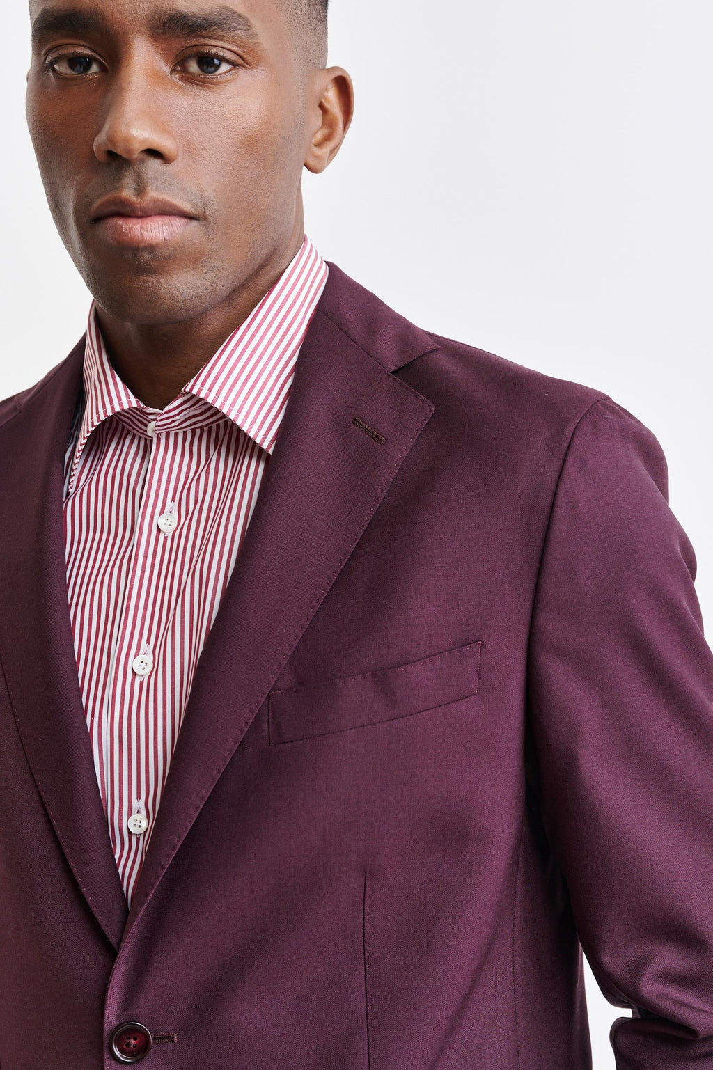 Red 100% Wool Kenton Jacket Capri — detail 4