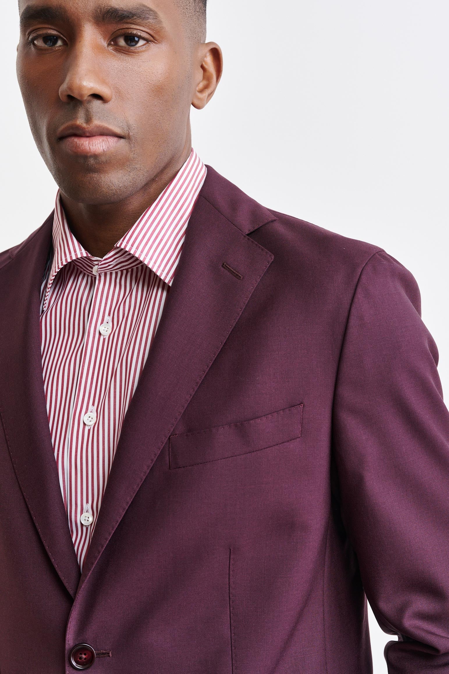 Red 100% Wool Kenton Jacket Capri — detail 4