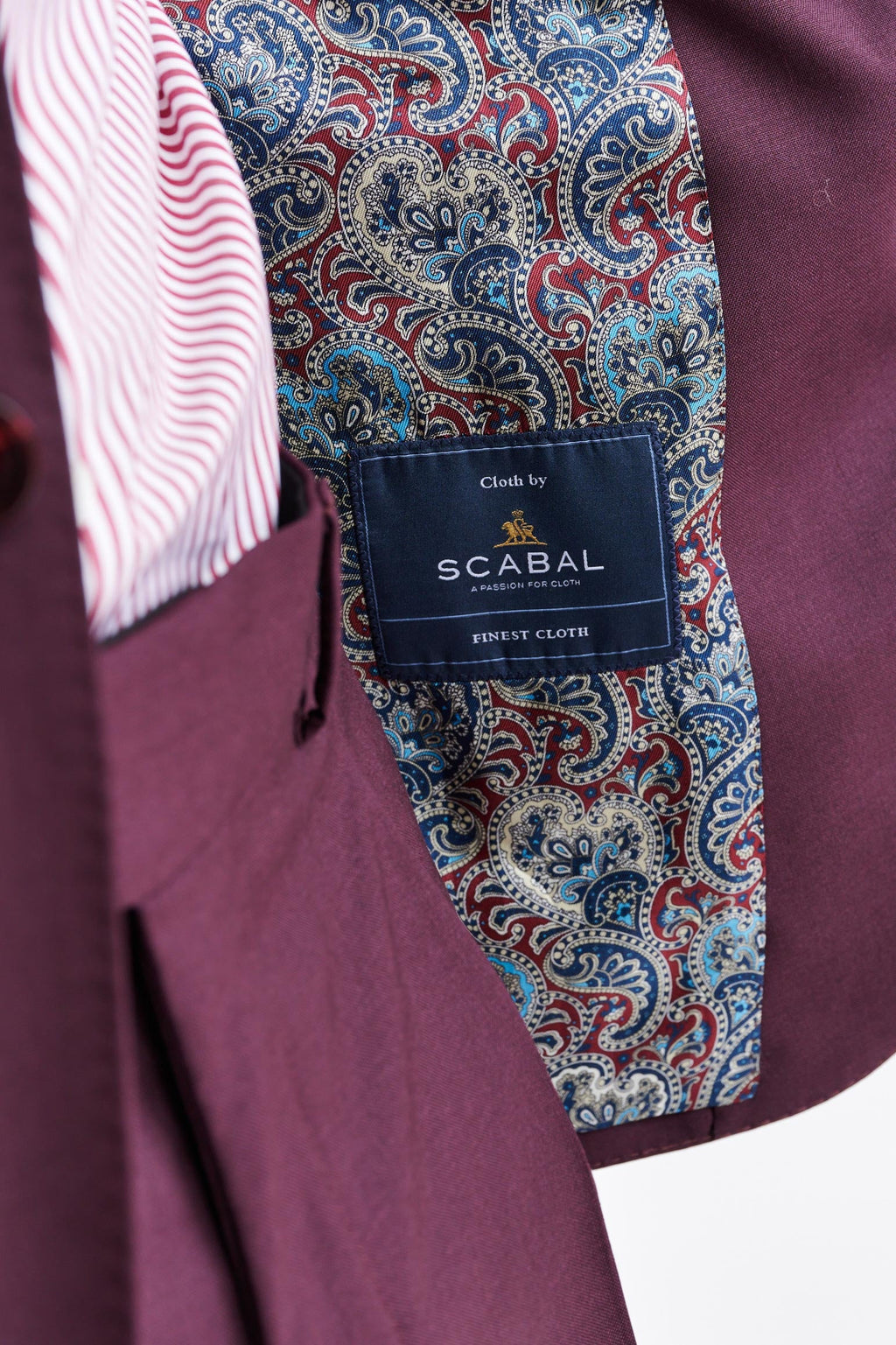 Red 100% Wool Kenton Jacket Capri — detail 3