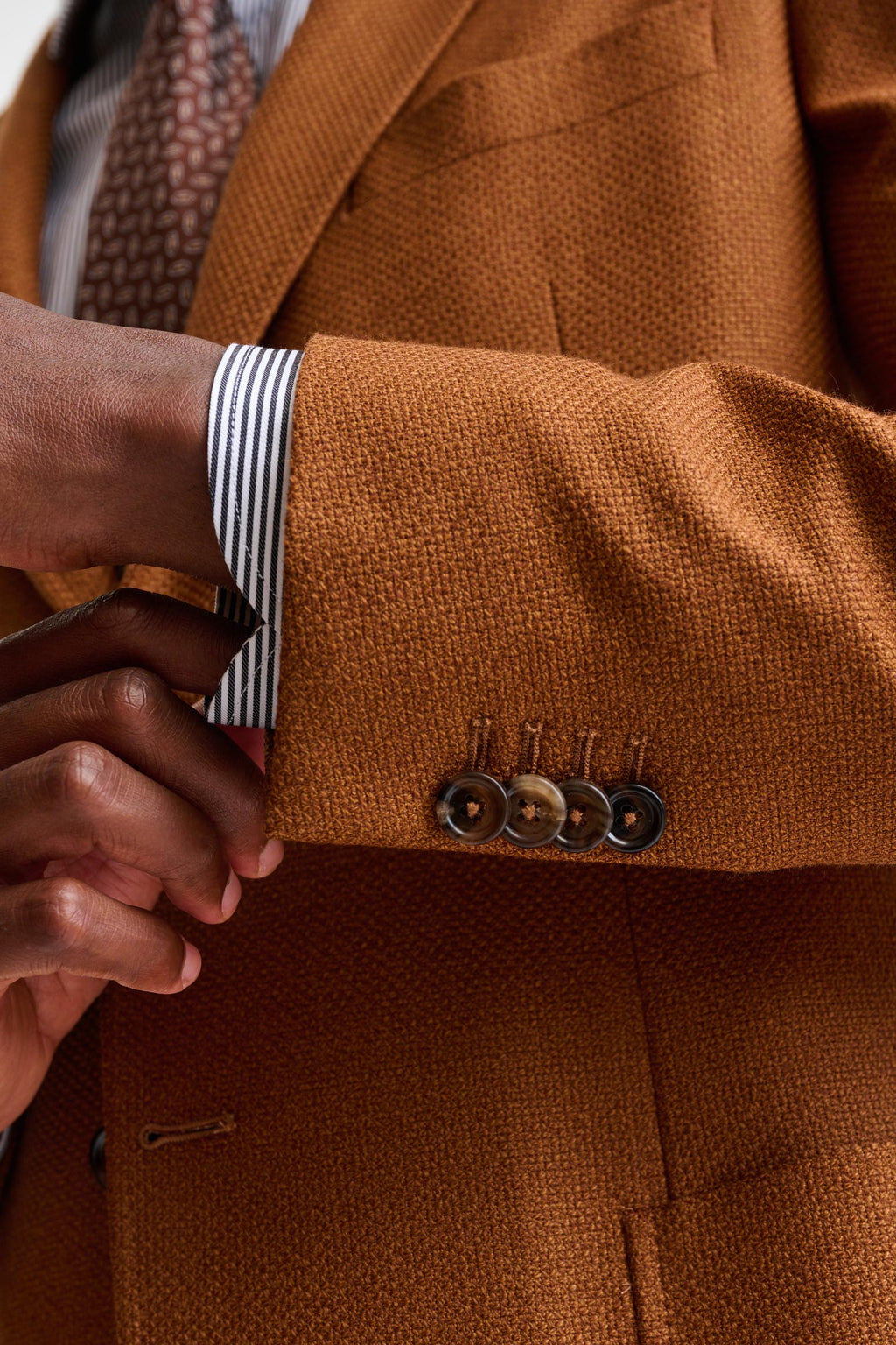 Brown Wool Kenton Jacket Trend — detail 1
