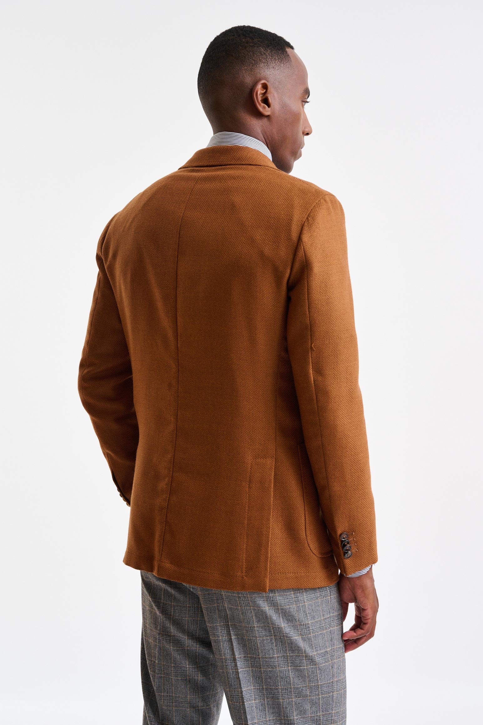 Brown Wool Kenton Jacket Trend — detail 5