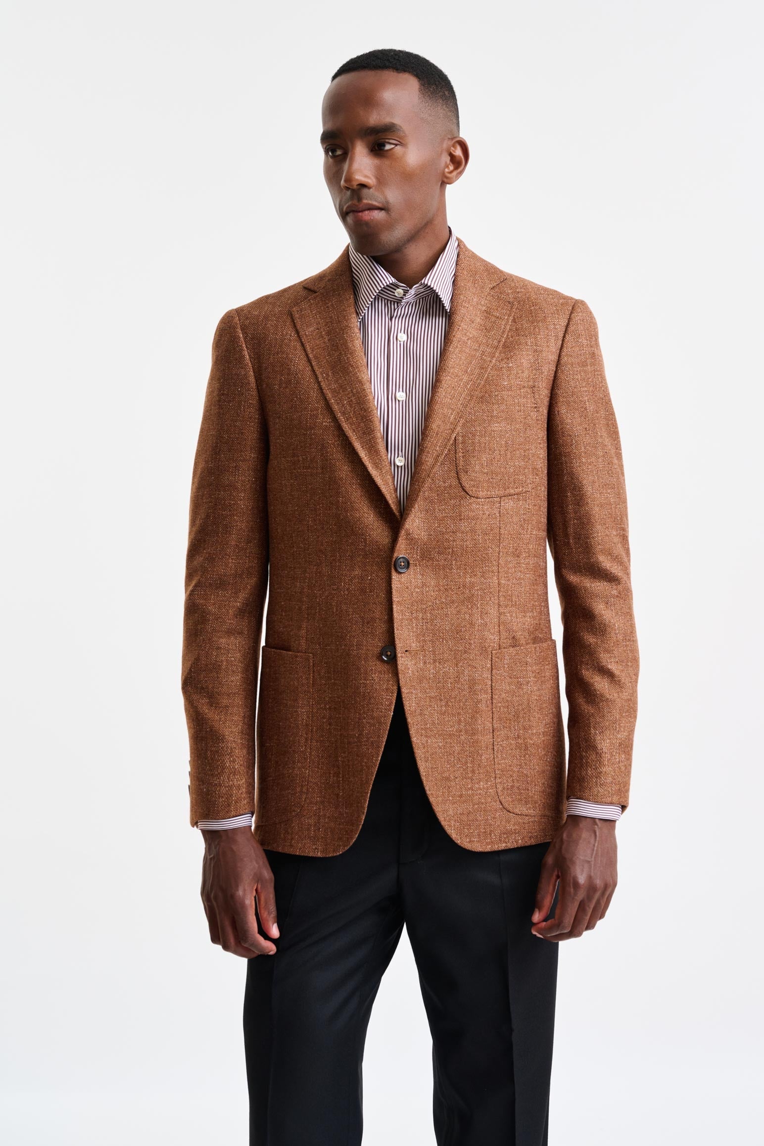 Brown Wool and Silk Soho Jacket Trend