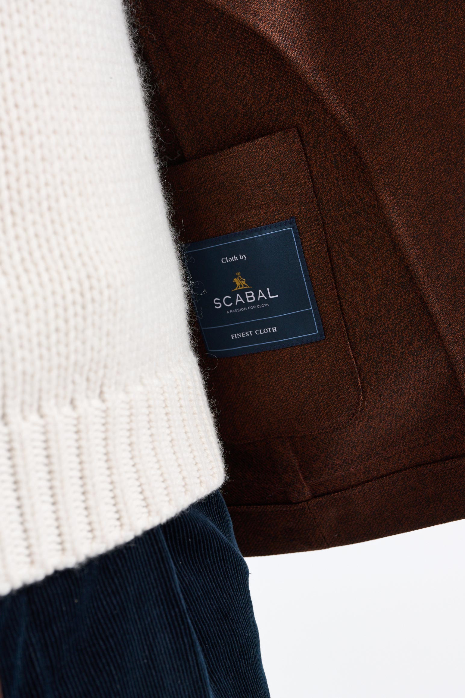 Brown Wool Chelsea Shirt Jacket Harmony — detail 2