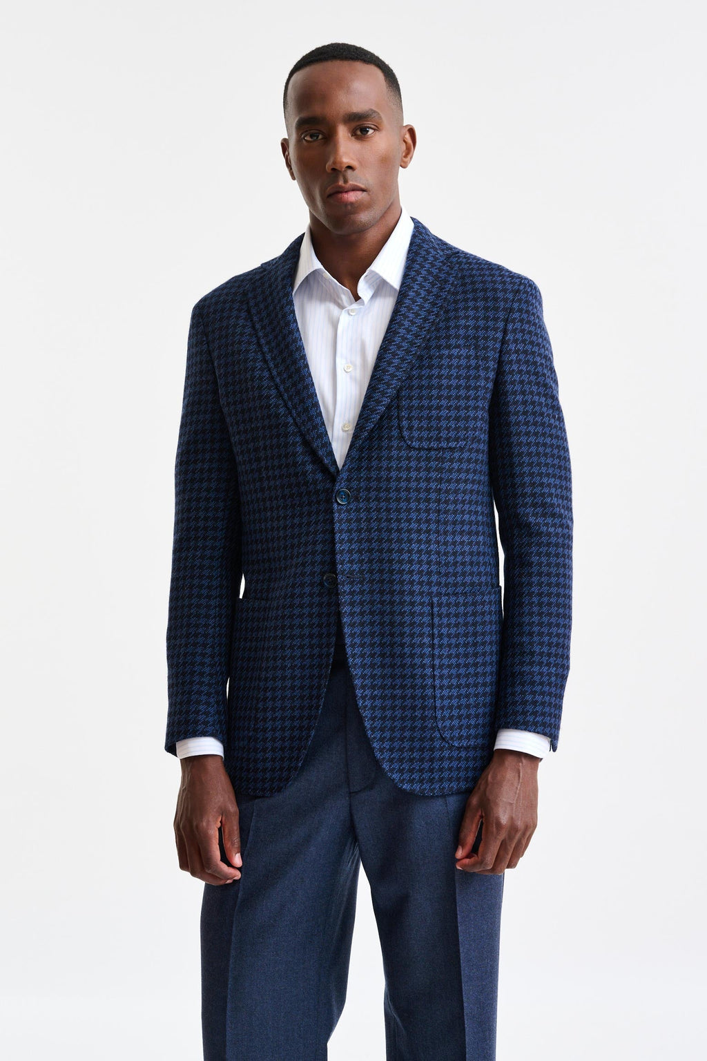 Blue Wool Kenton Jacket Trend