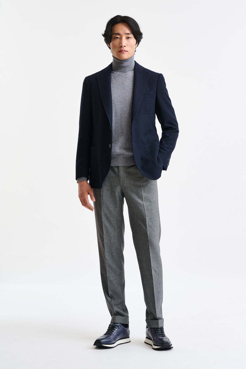 Blue Wool Soho Jacket Trend — detail 4