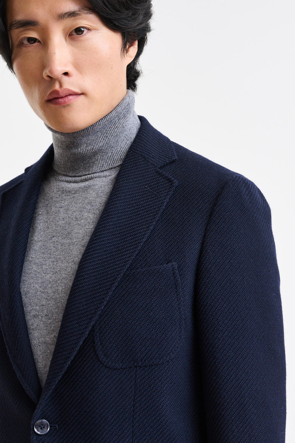 Blue Wool Soho Jacket Trend — detail 5