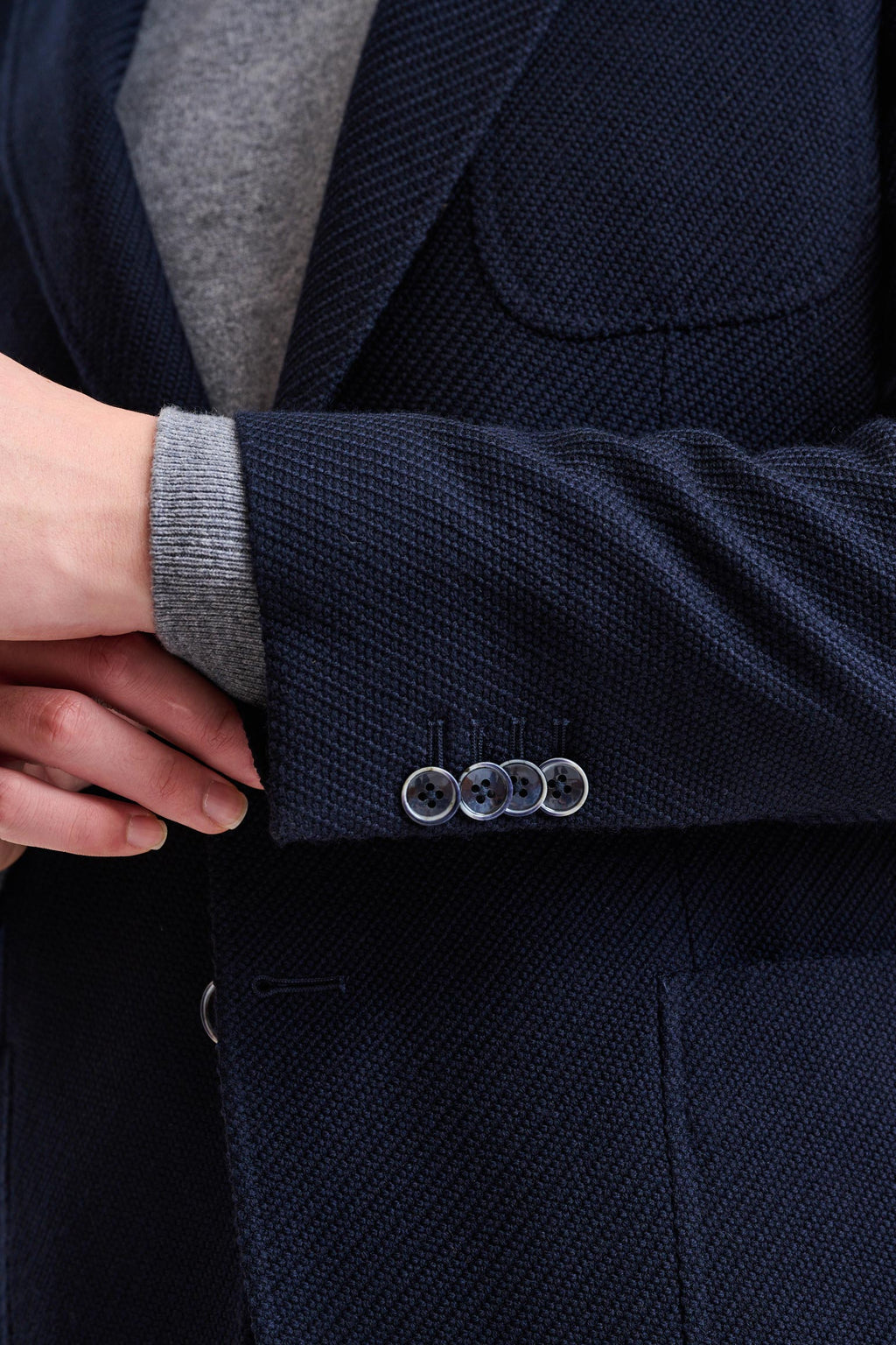 Blue Wool Soho Jacket Trend — detail 1