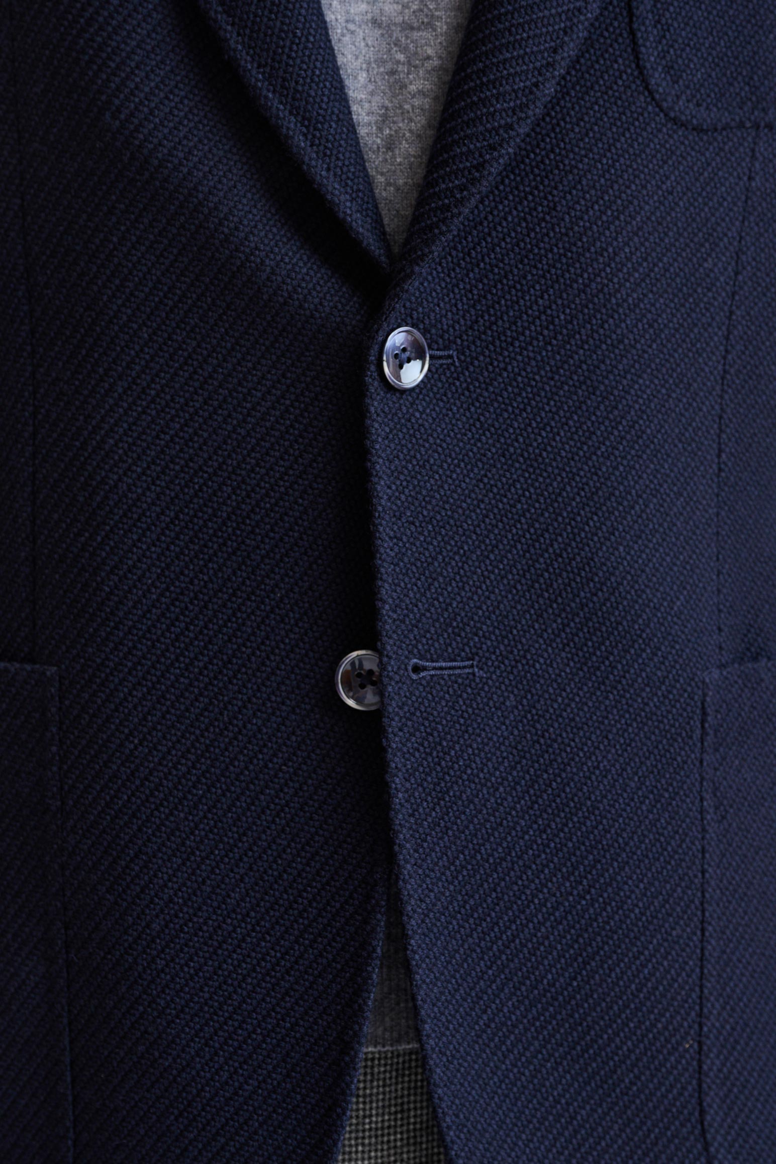 Blue Wool Soho Jacket Trend — detail 2