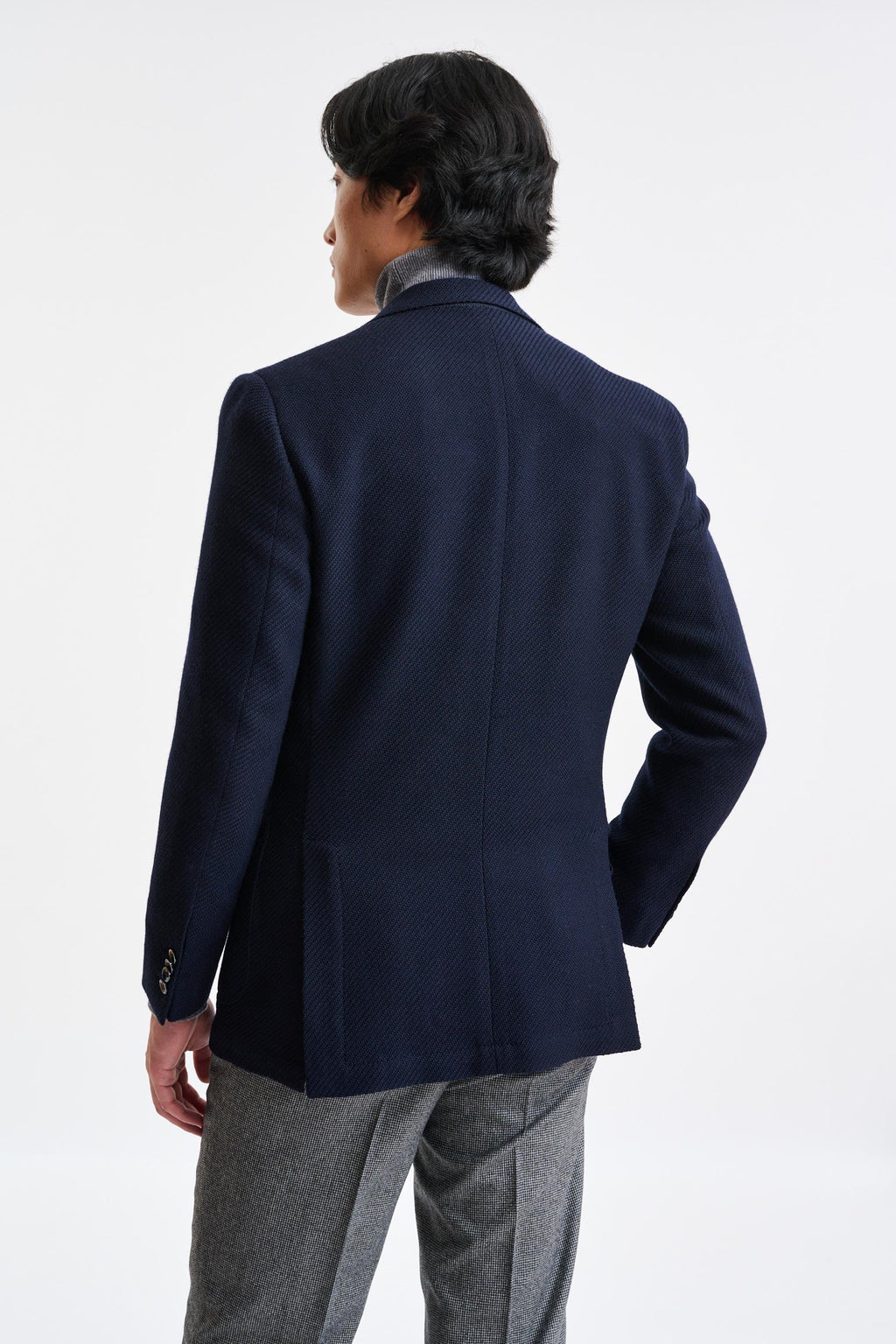 Blue Wool Soho Jacket Trend — detail 6