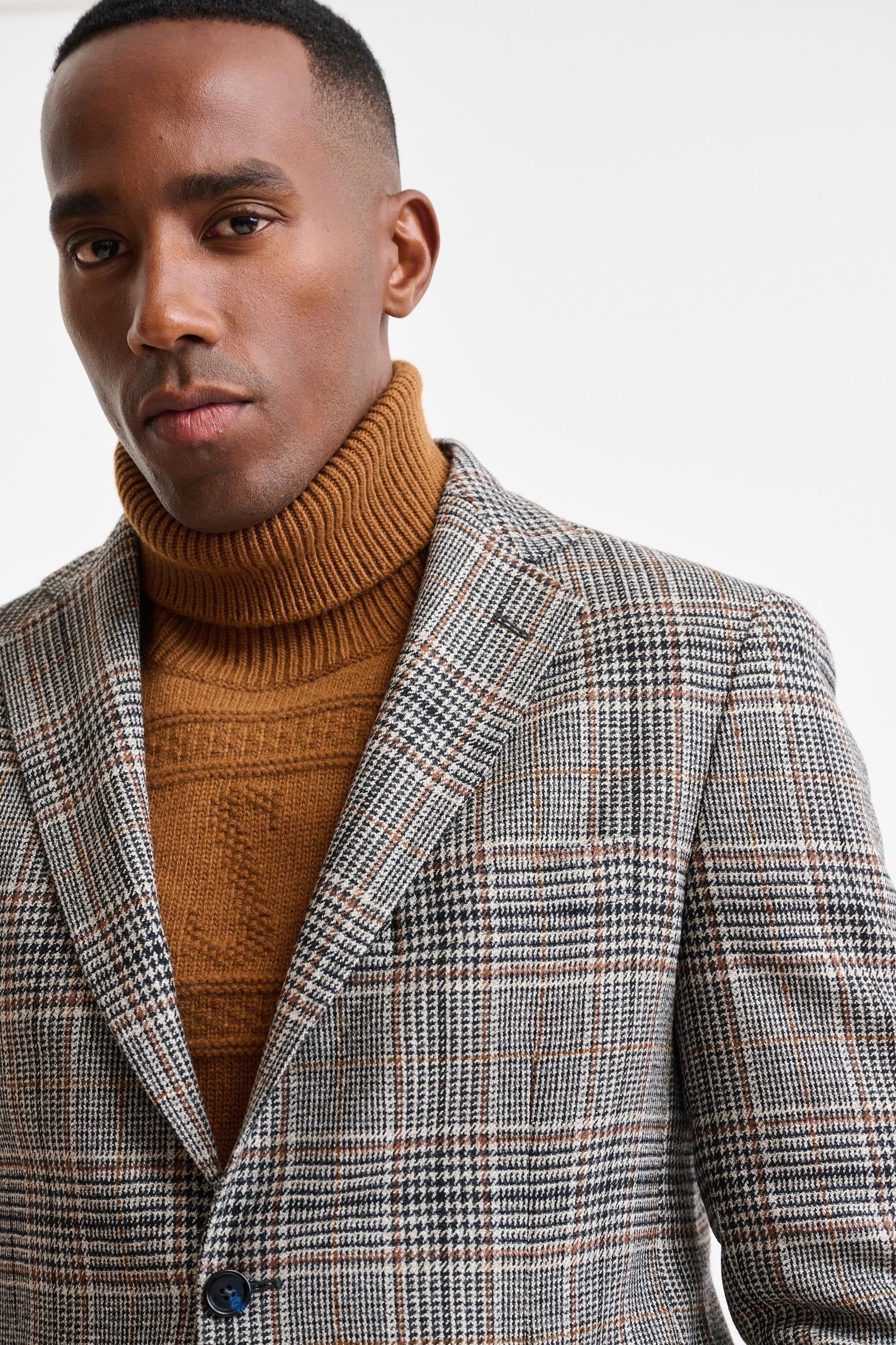 Black Wool & Cashmere Kenton Jacket Autumn Leaves — detail 5
