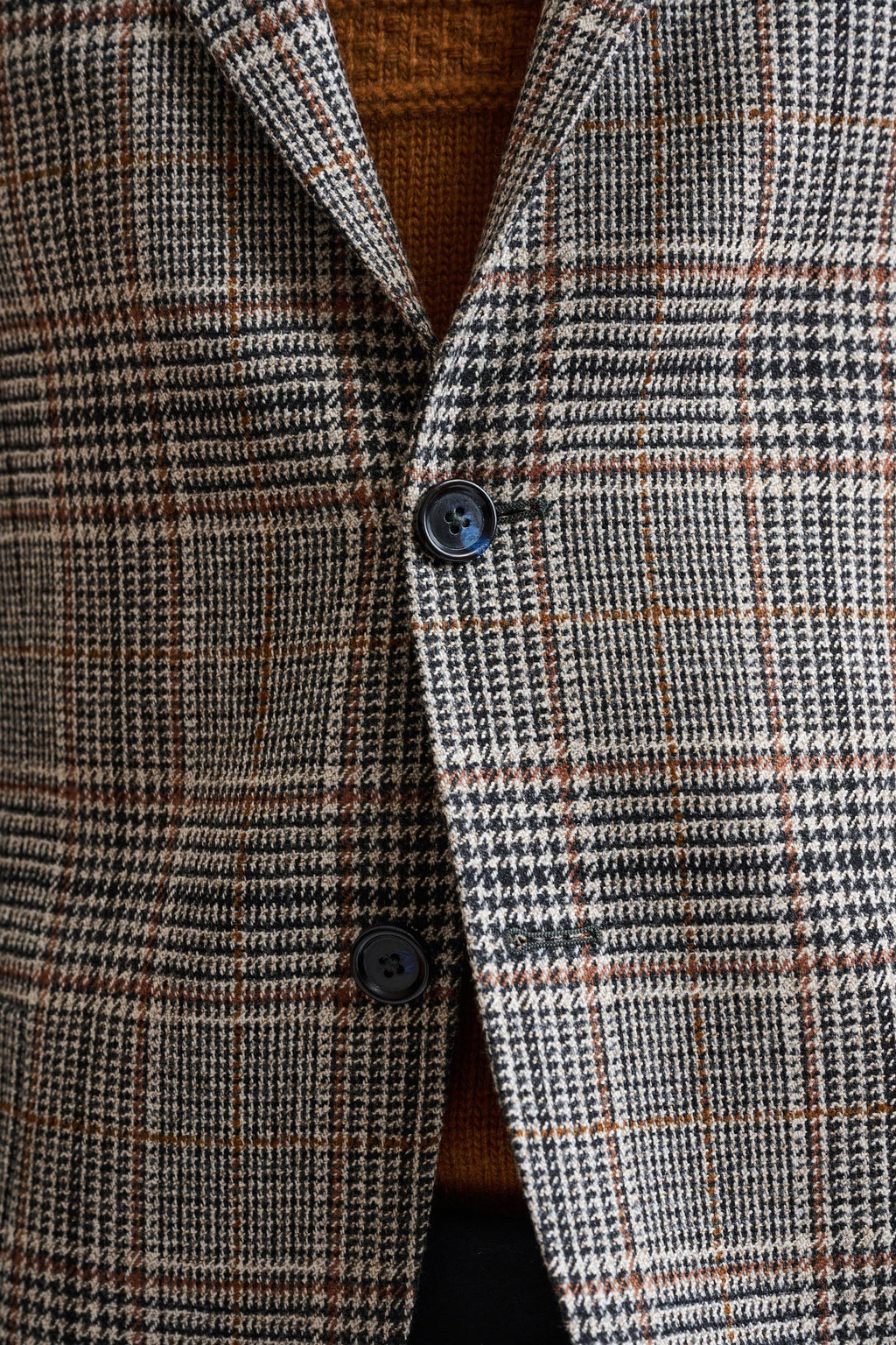 Black Wool & Cashmere Kenton Jacket Autumn Leaves — detail 2