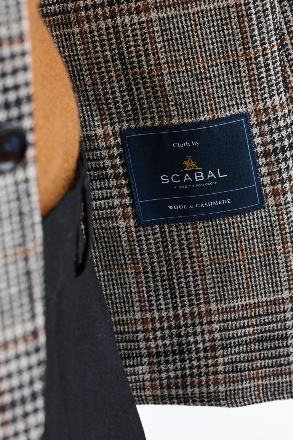 Black Wool & Cashmere Kenton Jacket Autumn Leaves — detail 3