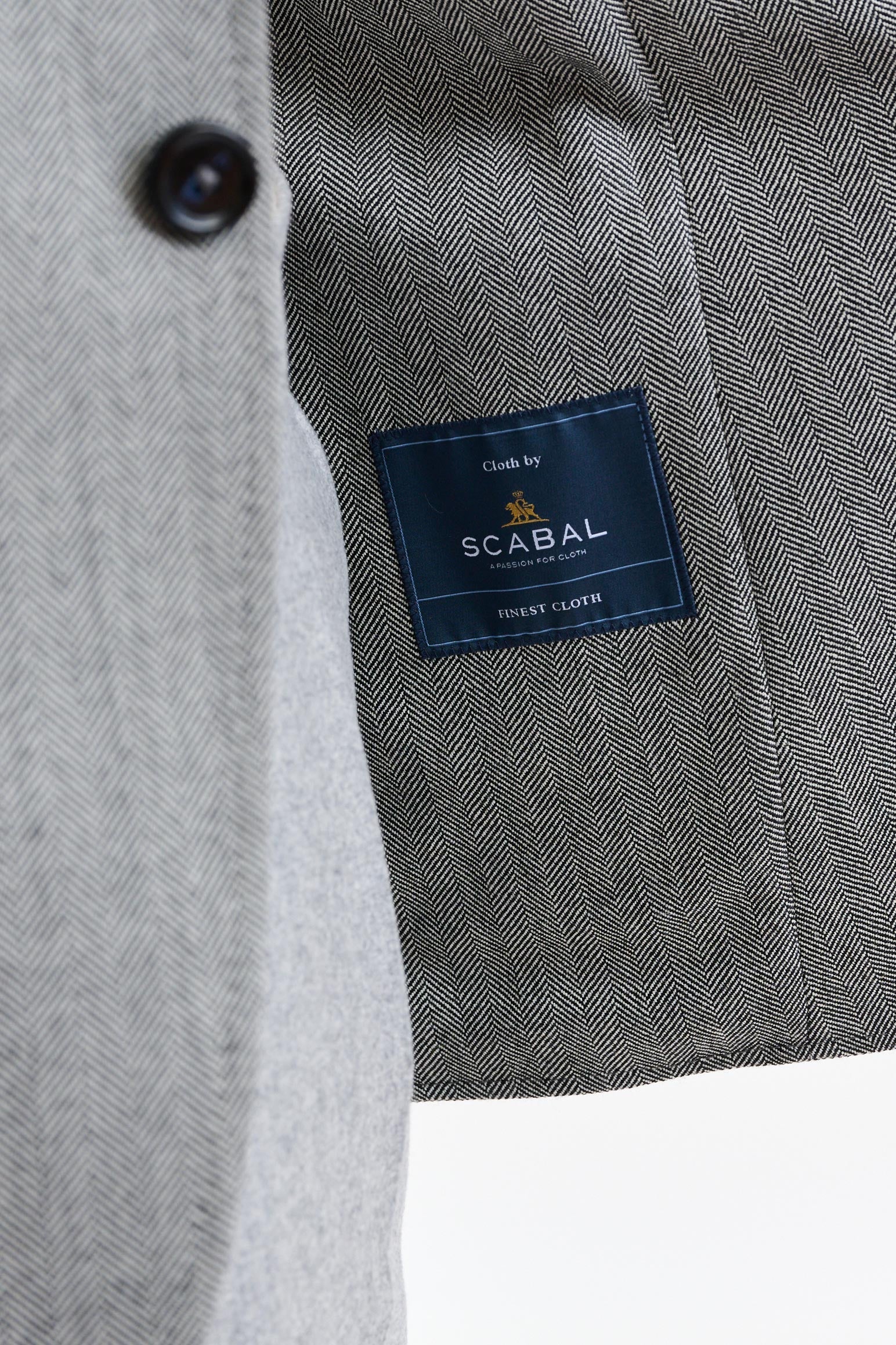 Grey Wool Kenton Jacket Autumn Leaves — detail 3