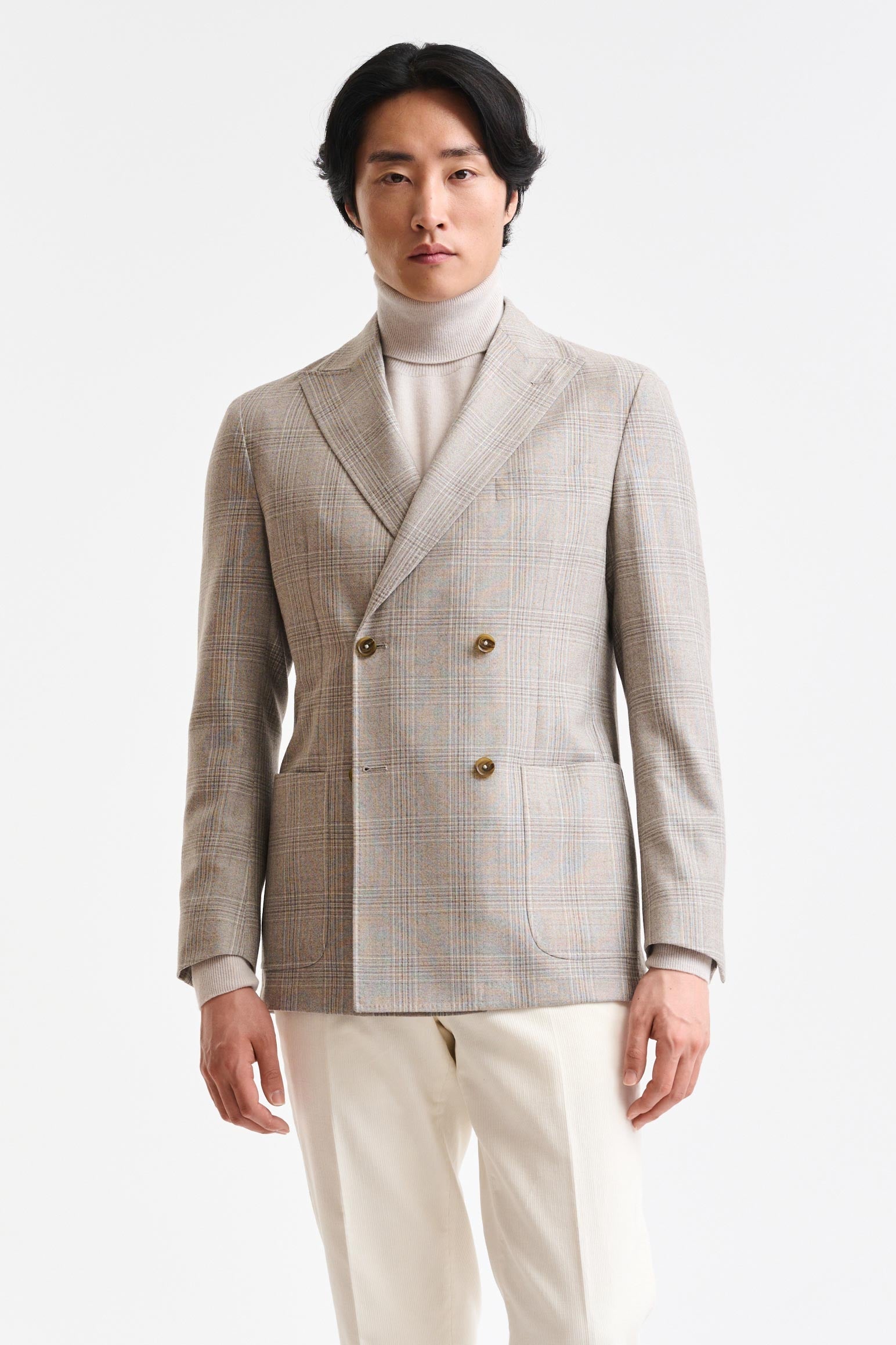 Light Beige Wool Super 100's Soho Jacket Freestyle