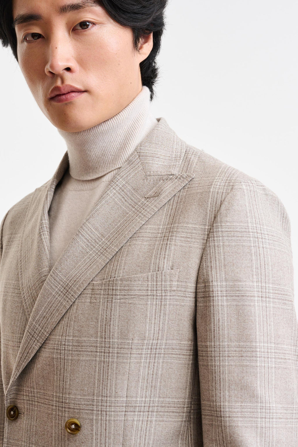 Light Beige Wool Super 100's Soho Jacket Freestyle — detail 4