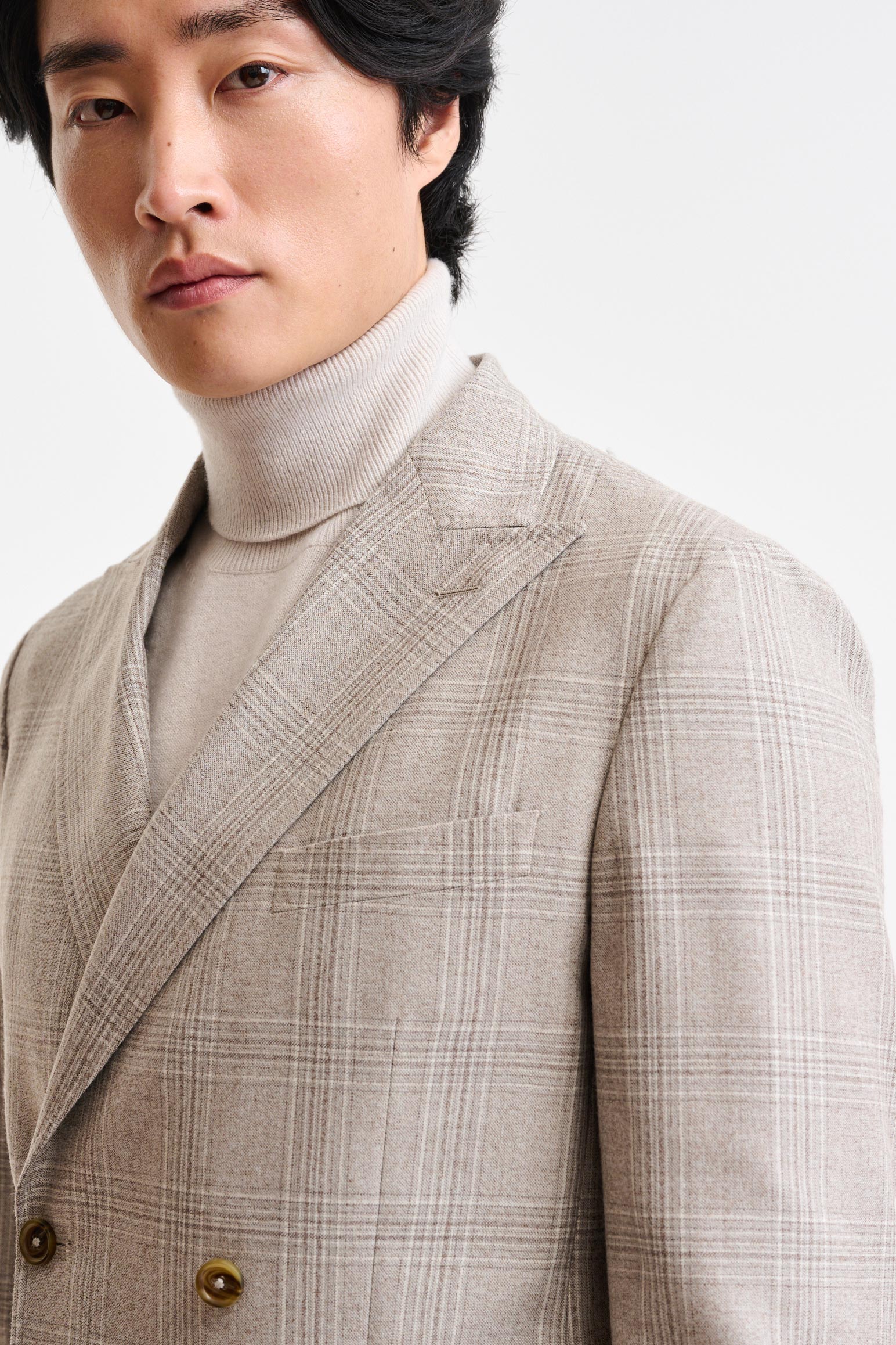 Light Beige Wool Super 100's Soho Jacket Freestyle — detail 4