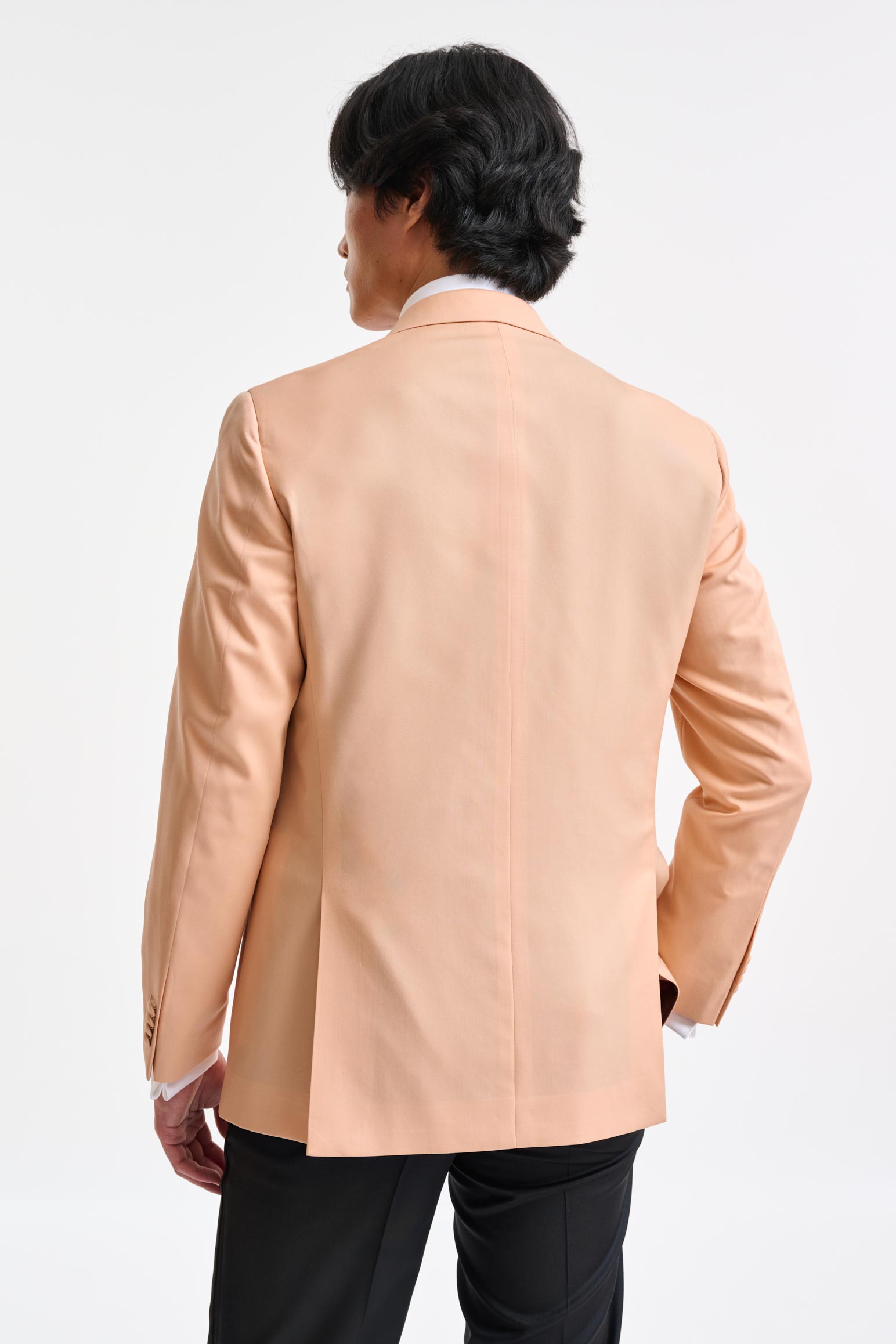 Peach Wool Super 100's Soho Tuxedo Freestyle — detail 4