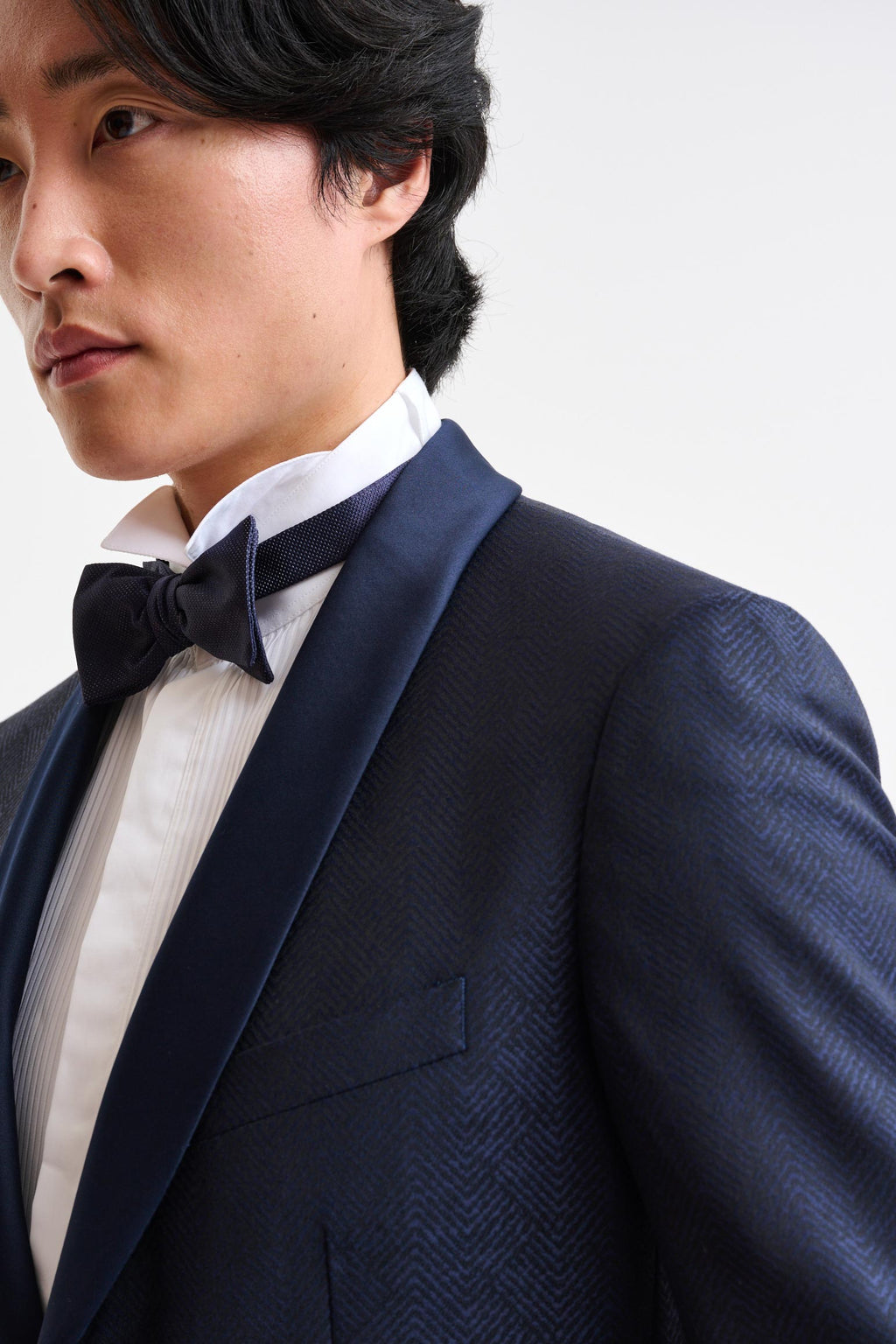 Dark Blue Wool Super 100's Soho Jacket Freestyle — detail 5