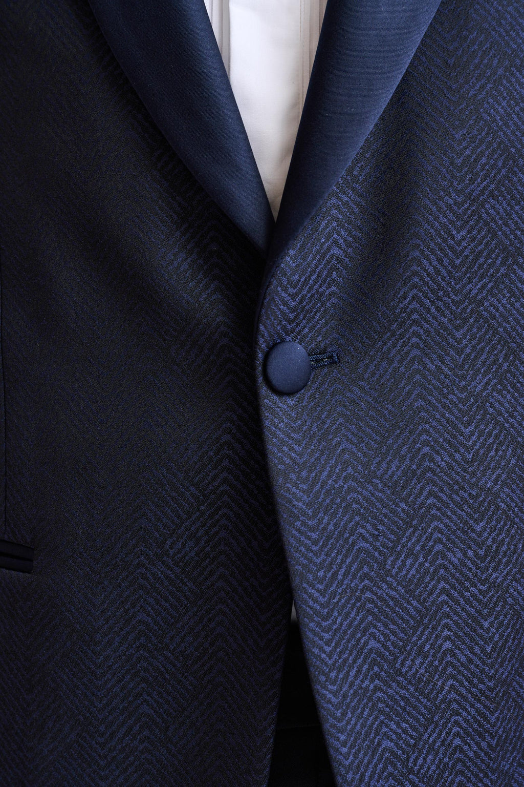 Dark Blue Wool Super 100's Soho Jacket Freestyle — detail 2