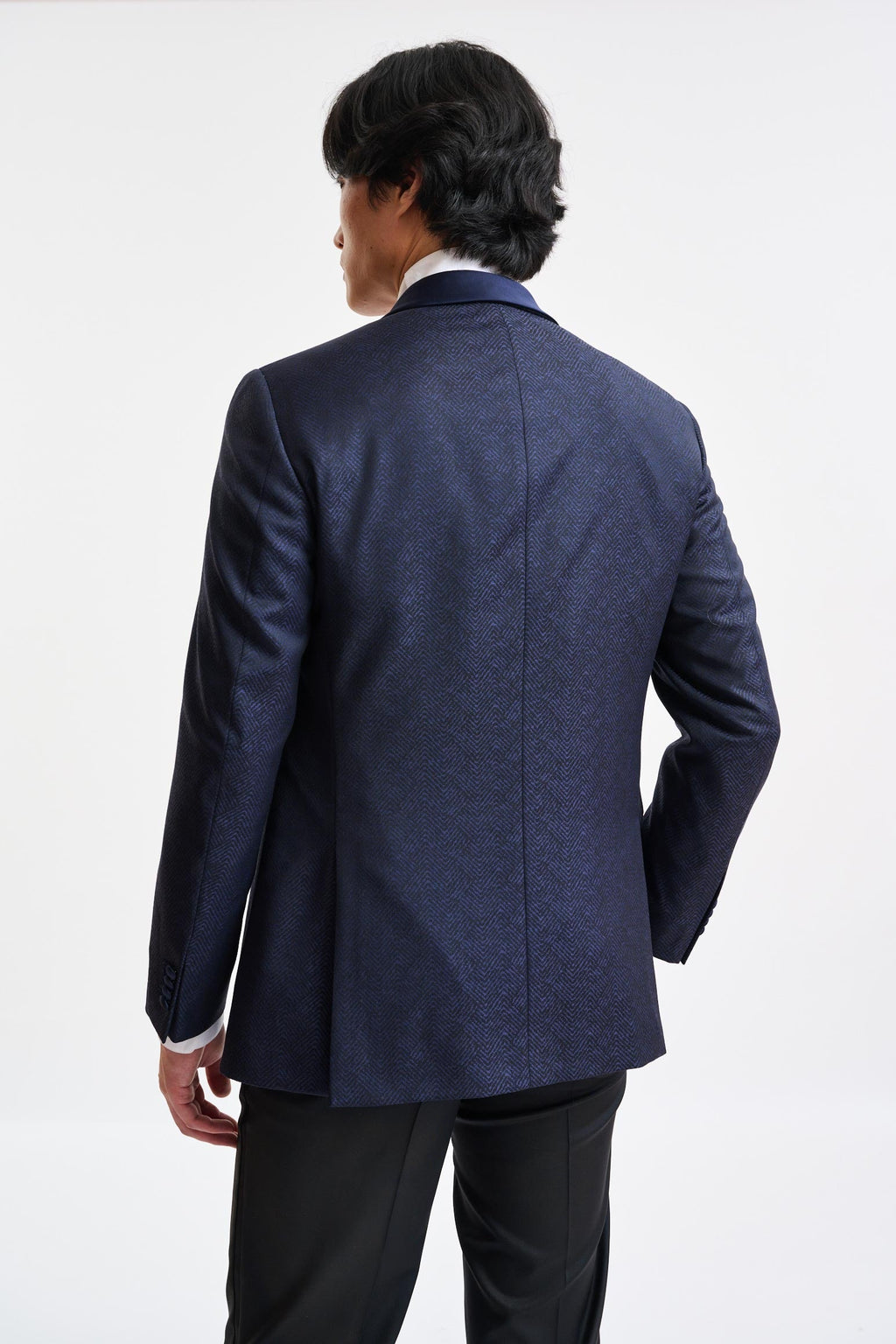 Dark Blue Wool Super 100's Soho Jacket Freestyle — detail 6