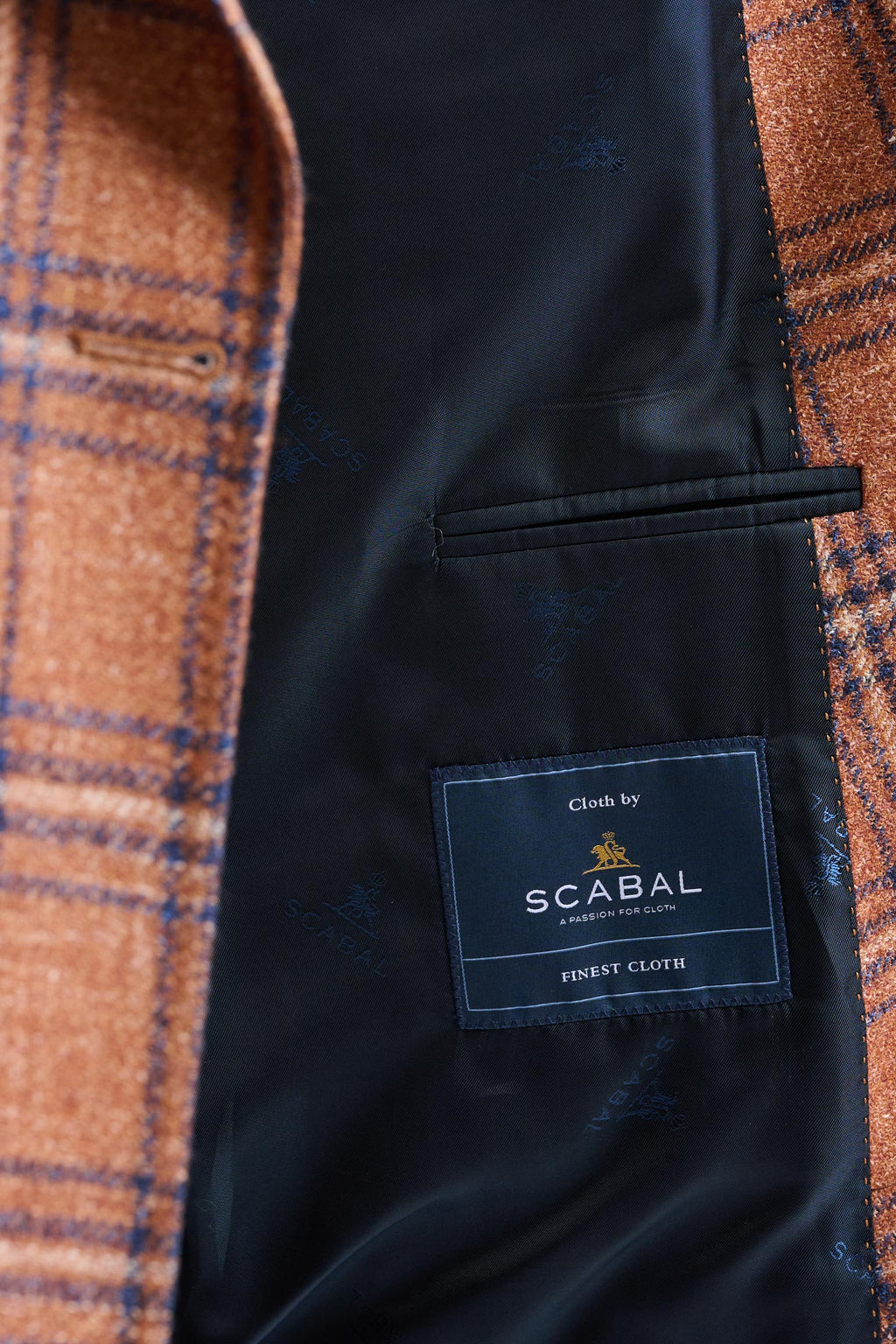 Medium Brown Wool and Linen Soho Jacket Trend — detail 3