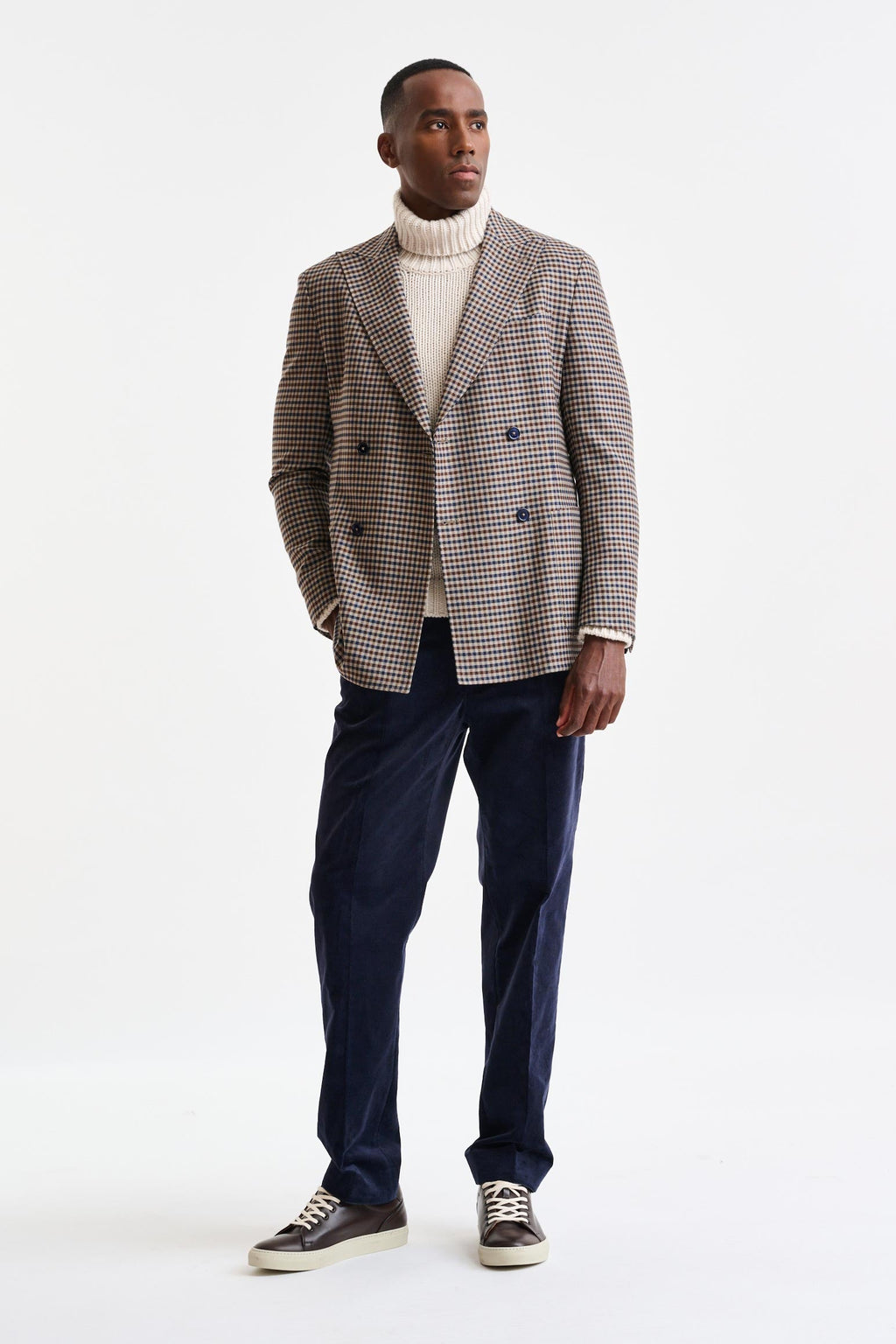 Medium Beige Wool Super 110's Soho Jacket Trend — detail 4