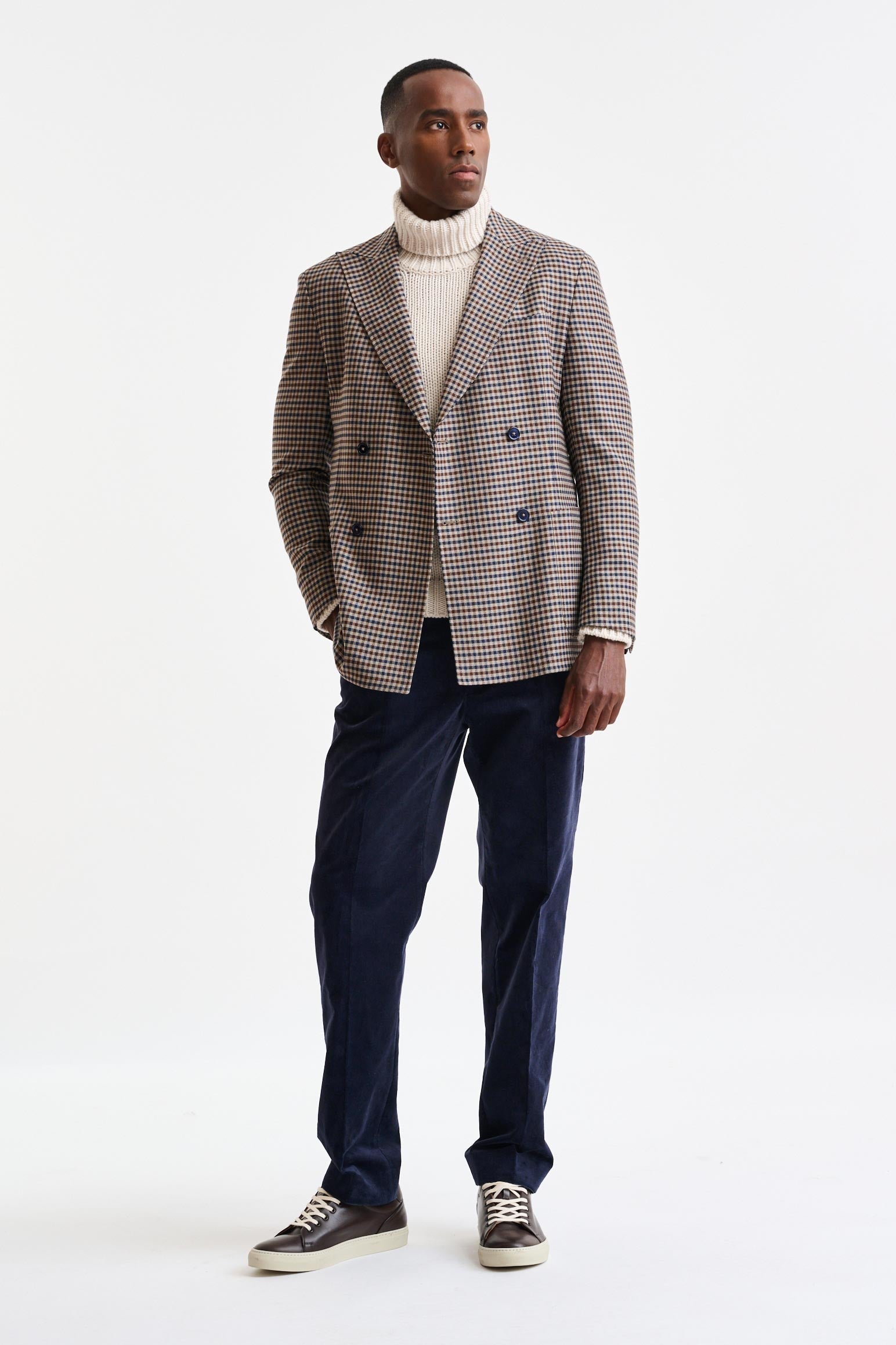 Medium Beige Wool Super 110's Soho Jacket Trend — detail 4