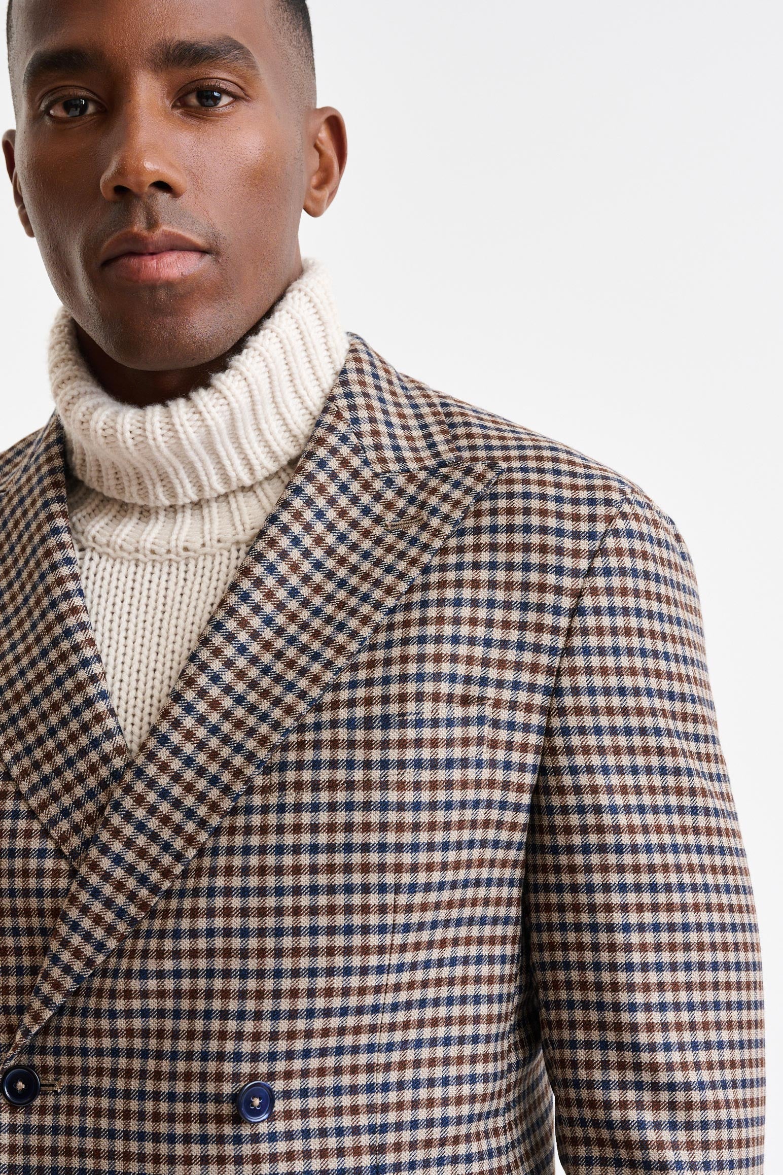 Medium Beige Wool Super 110's Soho Jacket Trend — detail 5