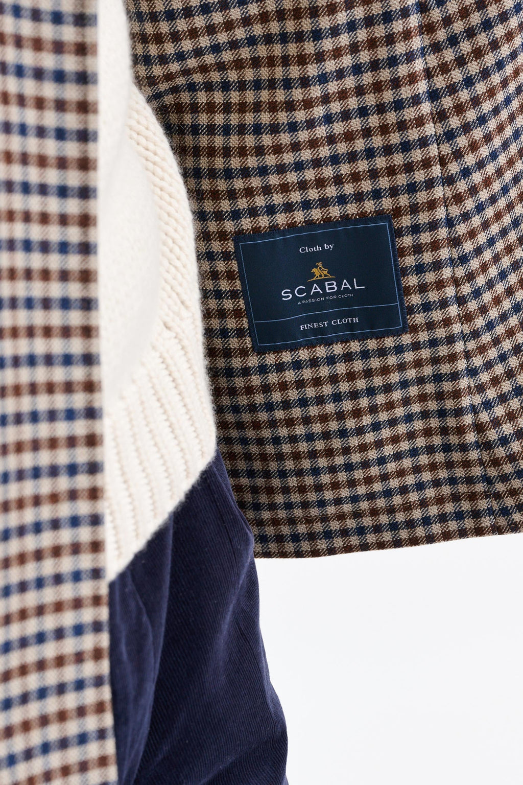 Medium Beige Wool Super 110's Soho Jacket Trend — detail 3