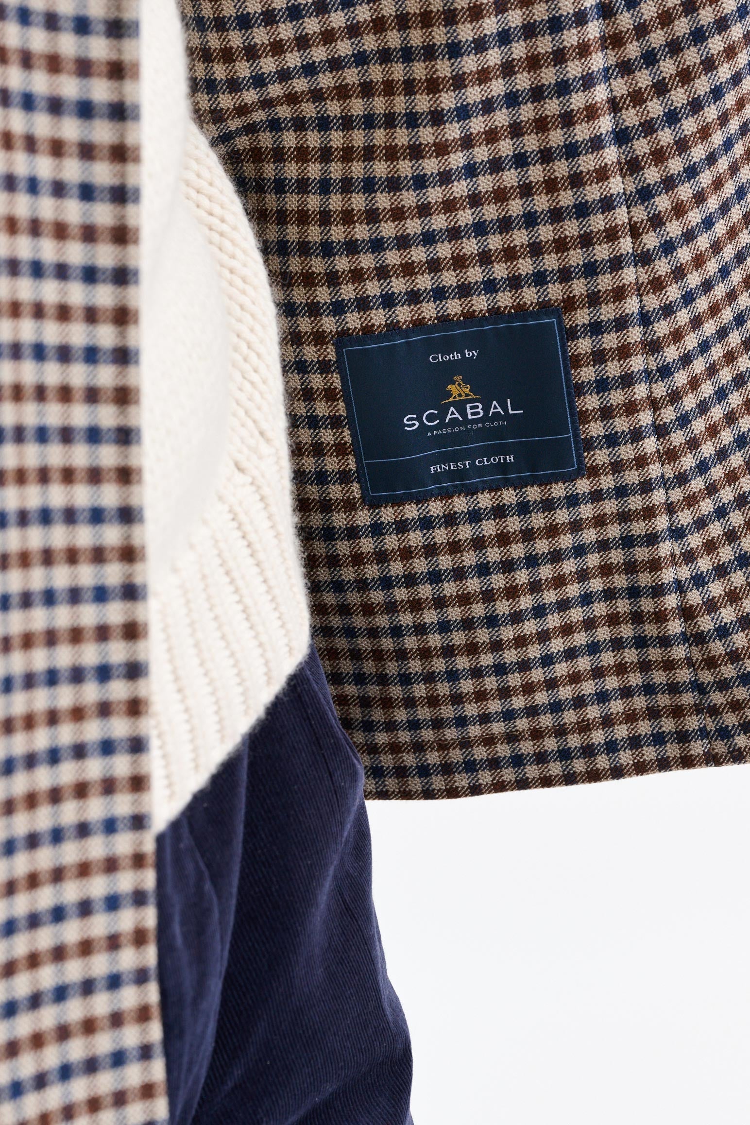 Medium Beige Wool Super 110's Soho Jacket Trend — detail 3