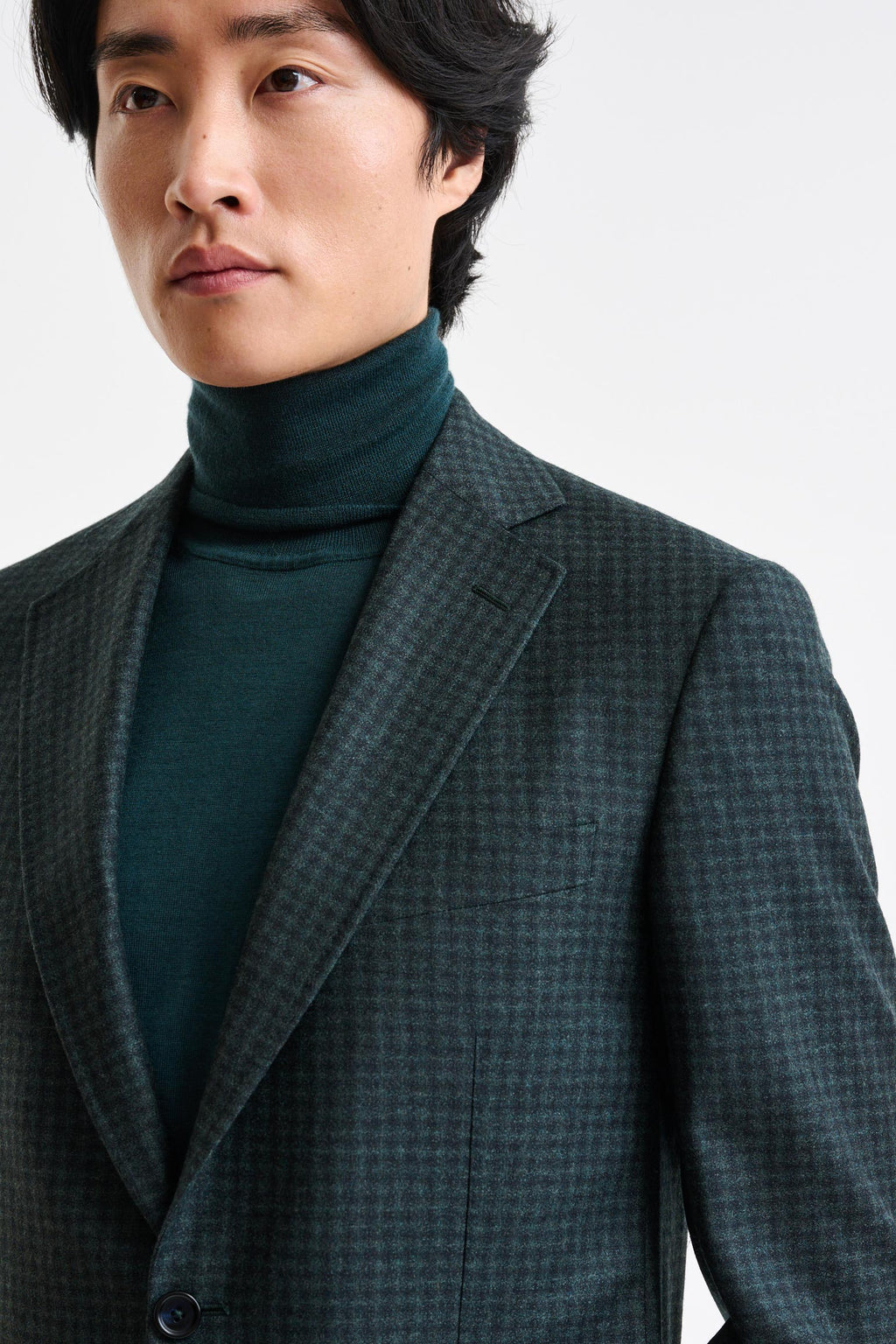 Dark Green Wool Soho Jacket Trend — detail 5