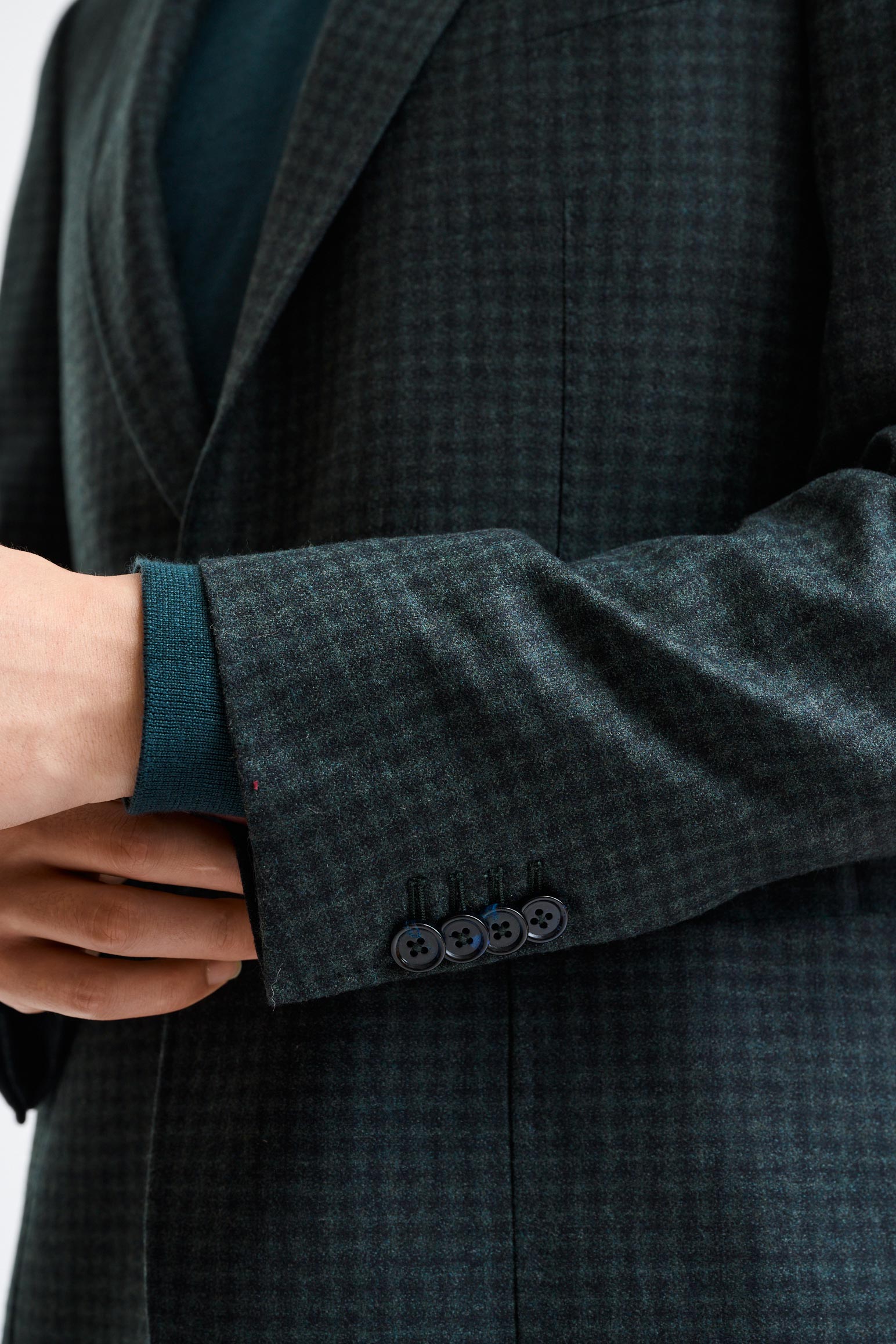 Dark Green Wool Soho Jacket Trend — detail 1