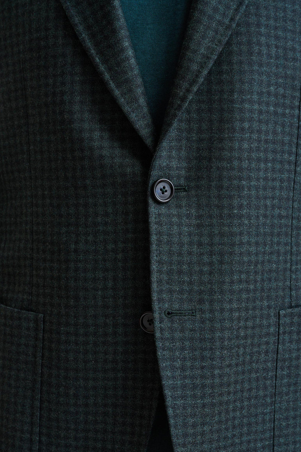 Dark Green Wool Soho Jacket Trend — detail 2