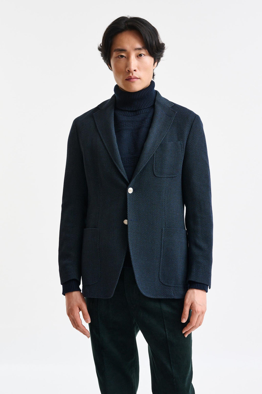 Dark Green Wool Kenton Light Jacket Trend