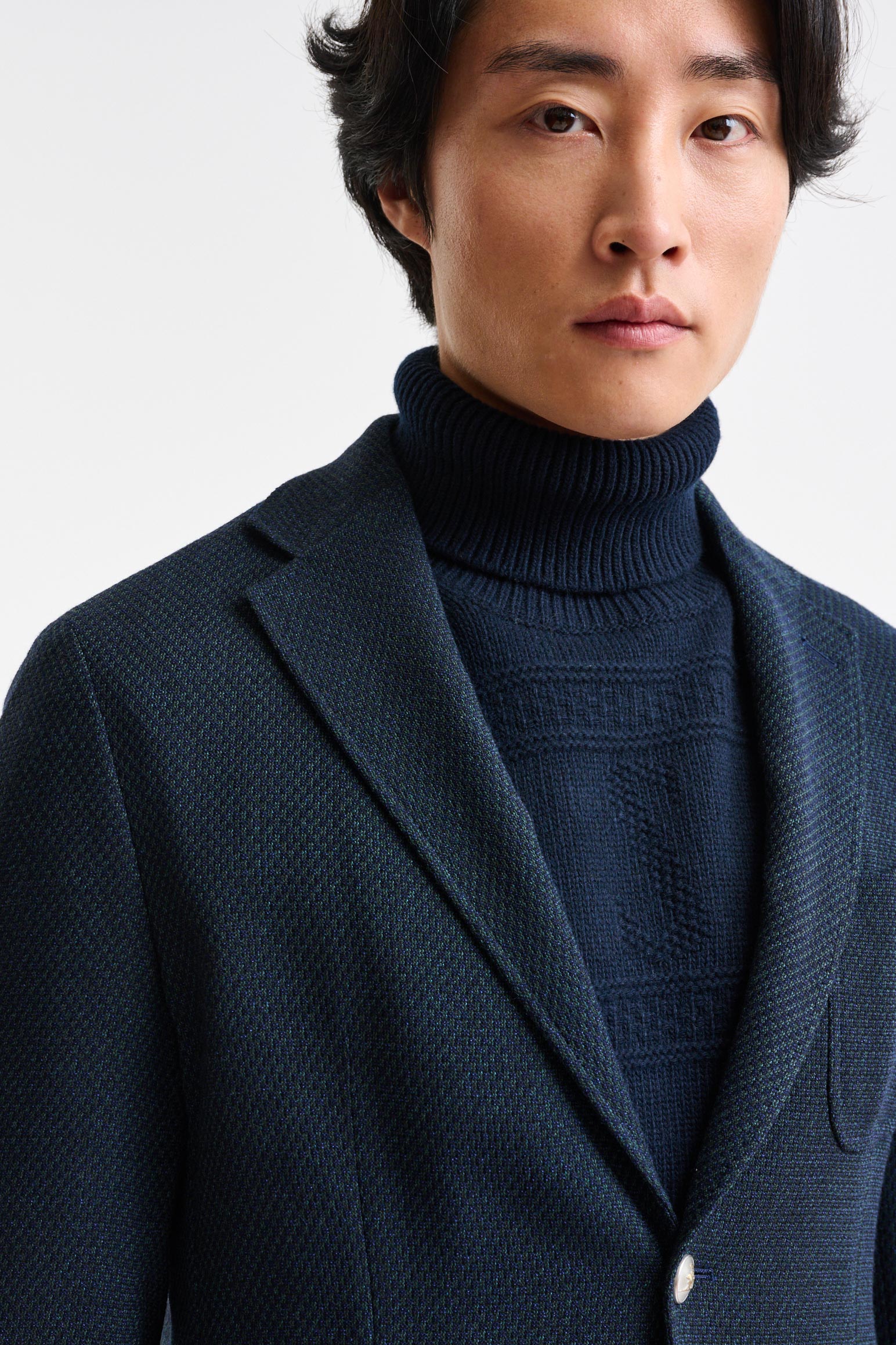 Dark Green Wool Kenton Light Jacket Trend — detail 5