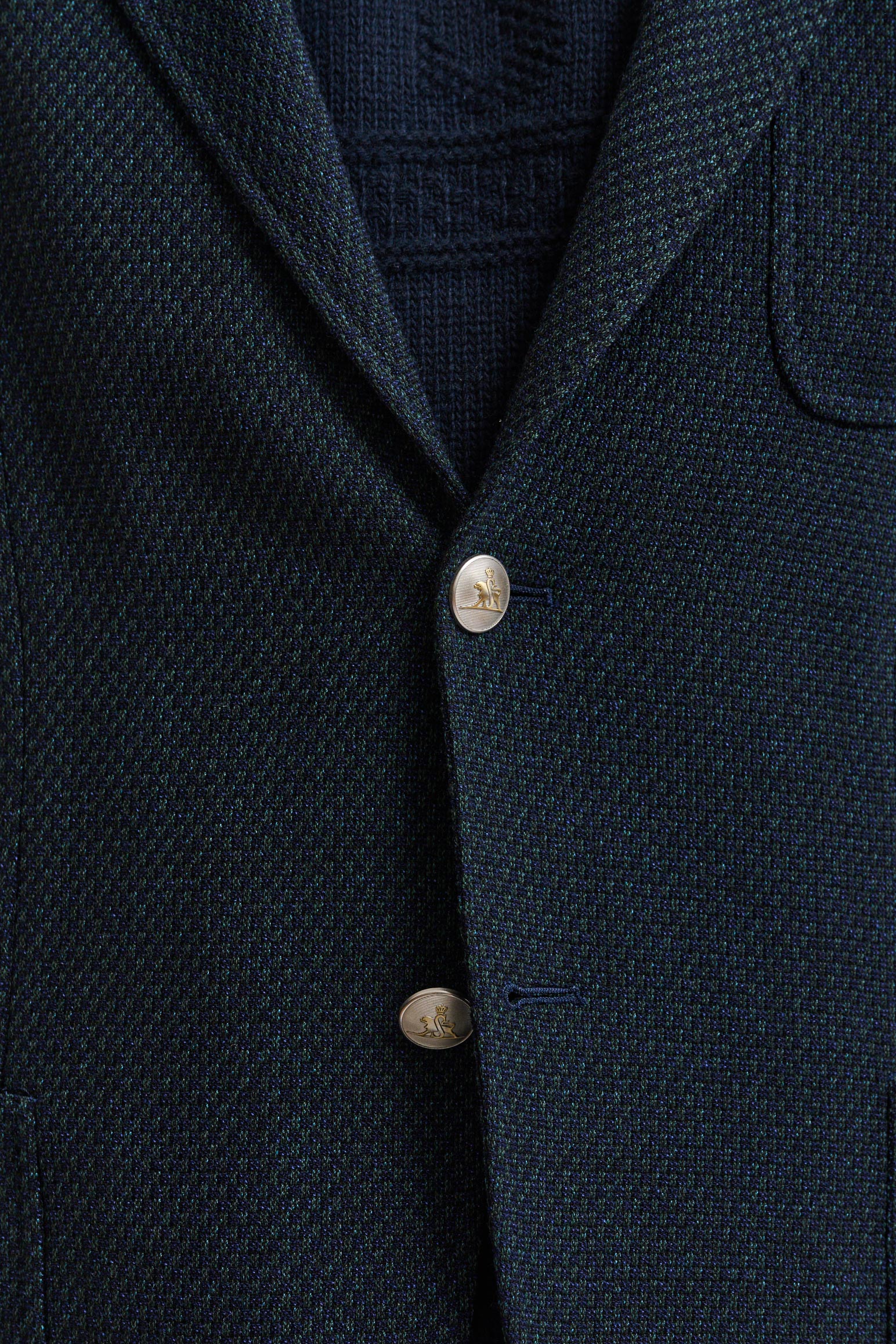 Dark Green Wool Kenton Light Jacket Trend — detail 2