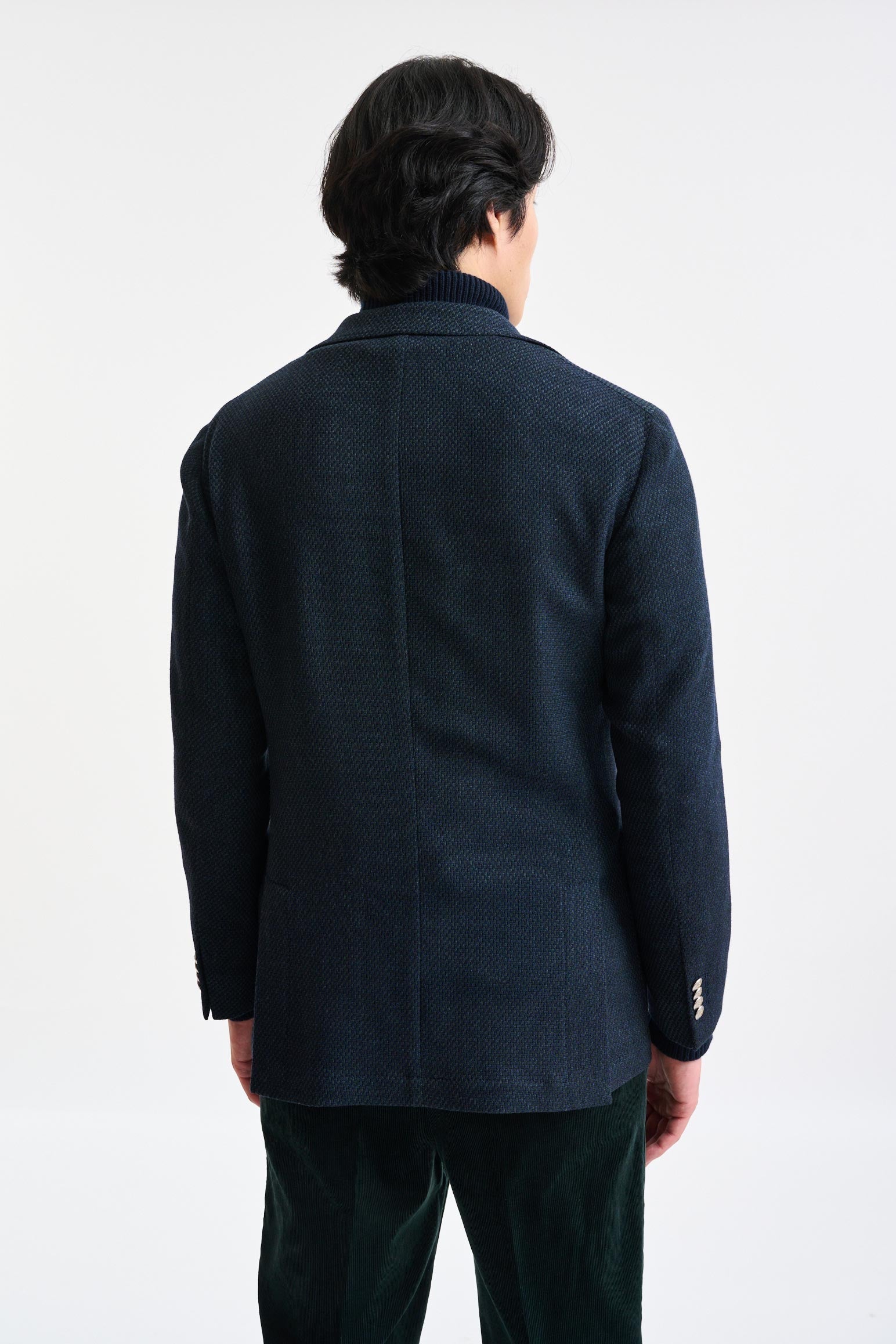 Dark Green Wool Kenton Light Jacket Trend — detail 6
