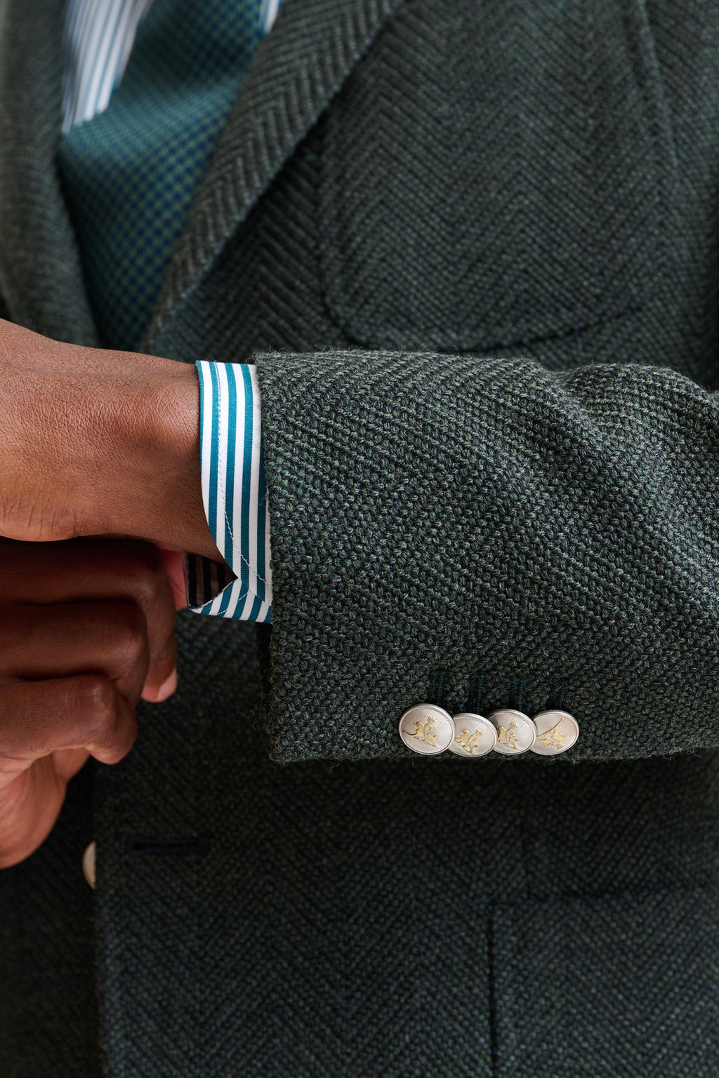 Dark Green Wool Kenton Jacket Trend — detail 1