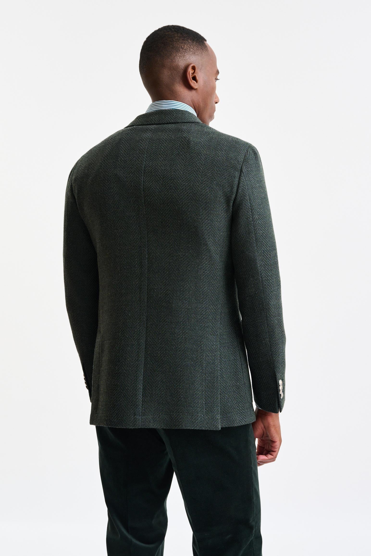 Dark Green Wool Kenton Jacket Trend — detail 7