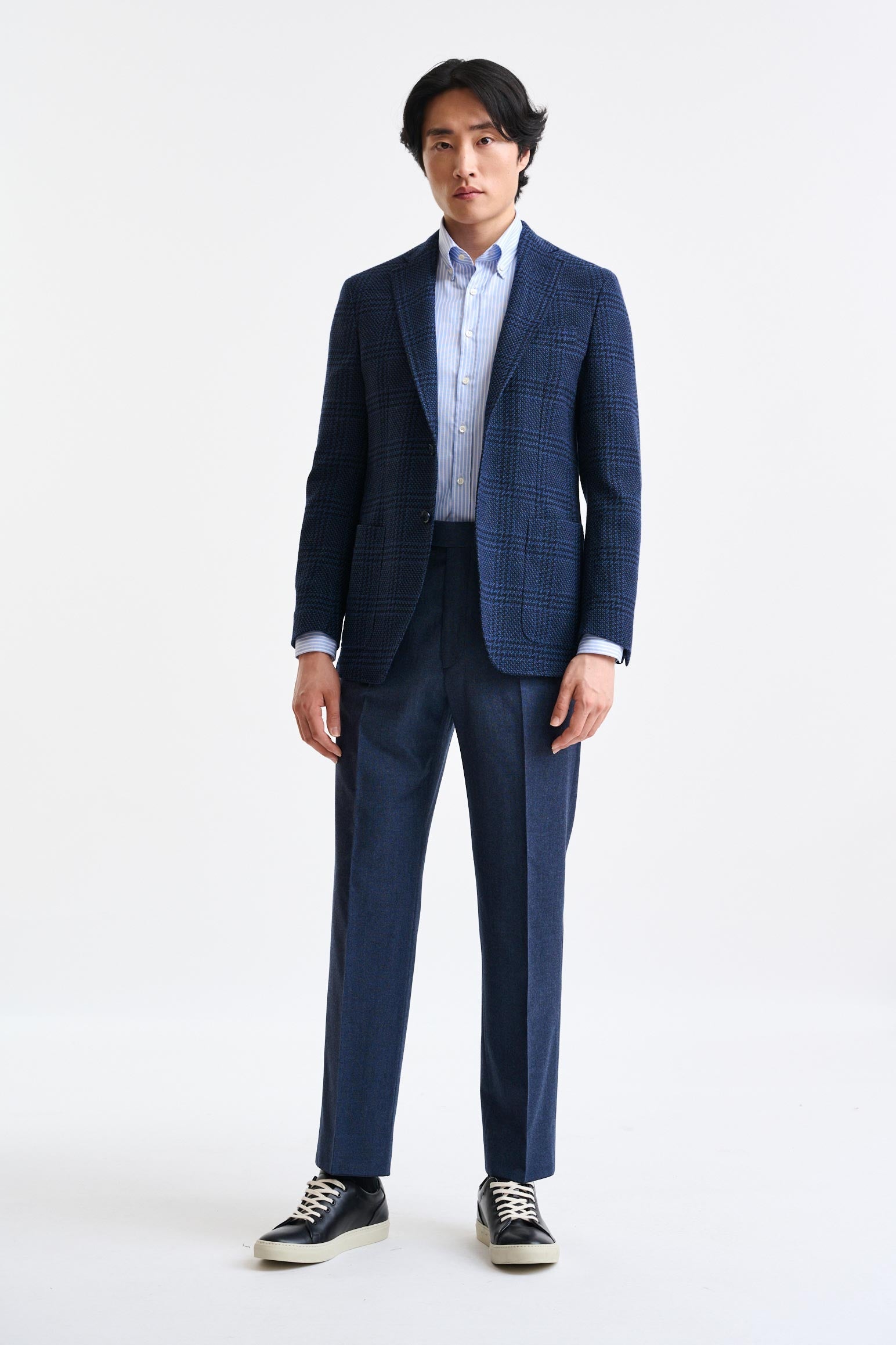 Dark Blue Wool Kenton Jacket Trend — detail 3